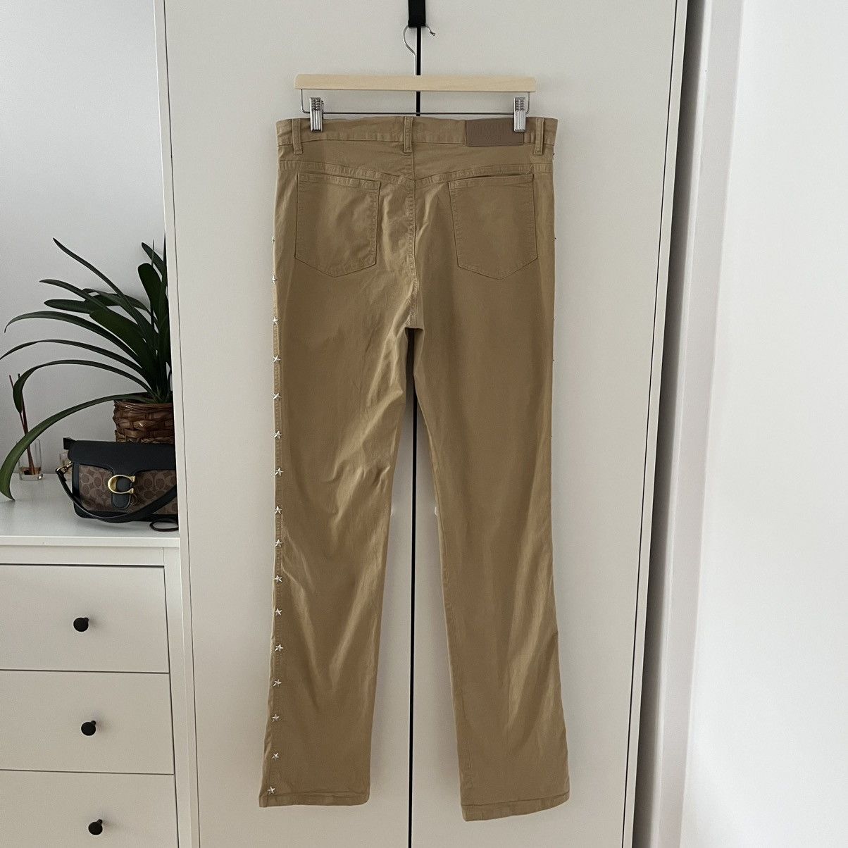 Love Moschino Moschino Jeans Donna Beige Stars Pants Streetwear Y2K Italy Size 32" / US 10 / IT 46 - 11 Thumbnail