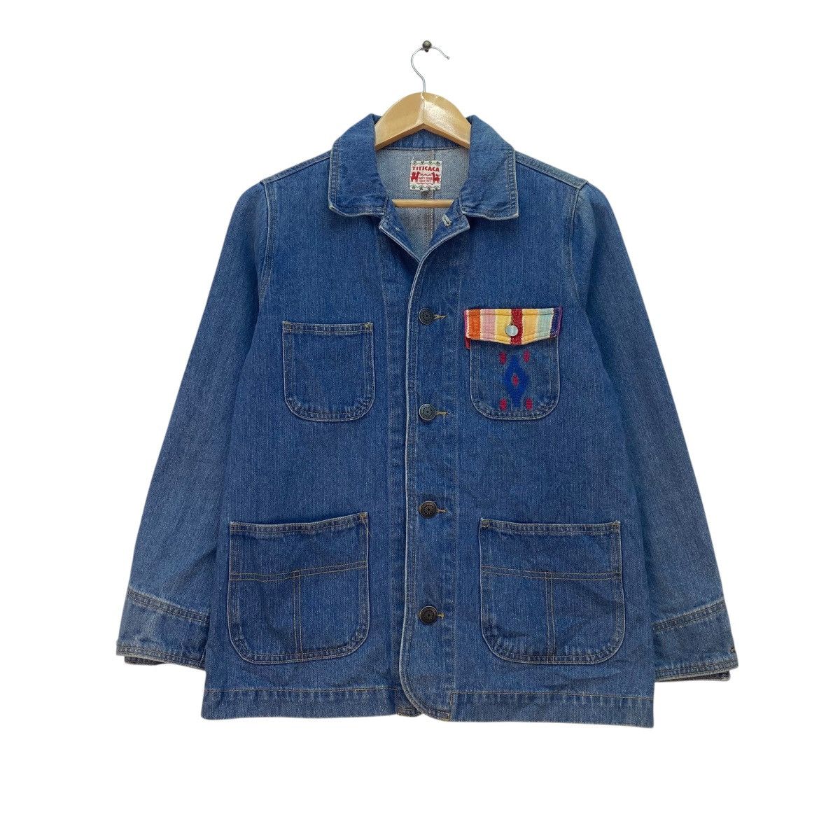Blue Blue Japan 💥Vintage Faded Japanese Titicaca Workwear Jacket Size US M / EU 48-50 / 2 - 1 Thumbnail