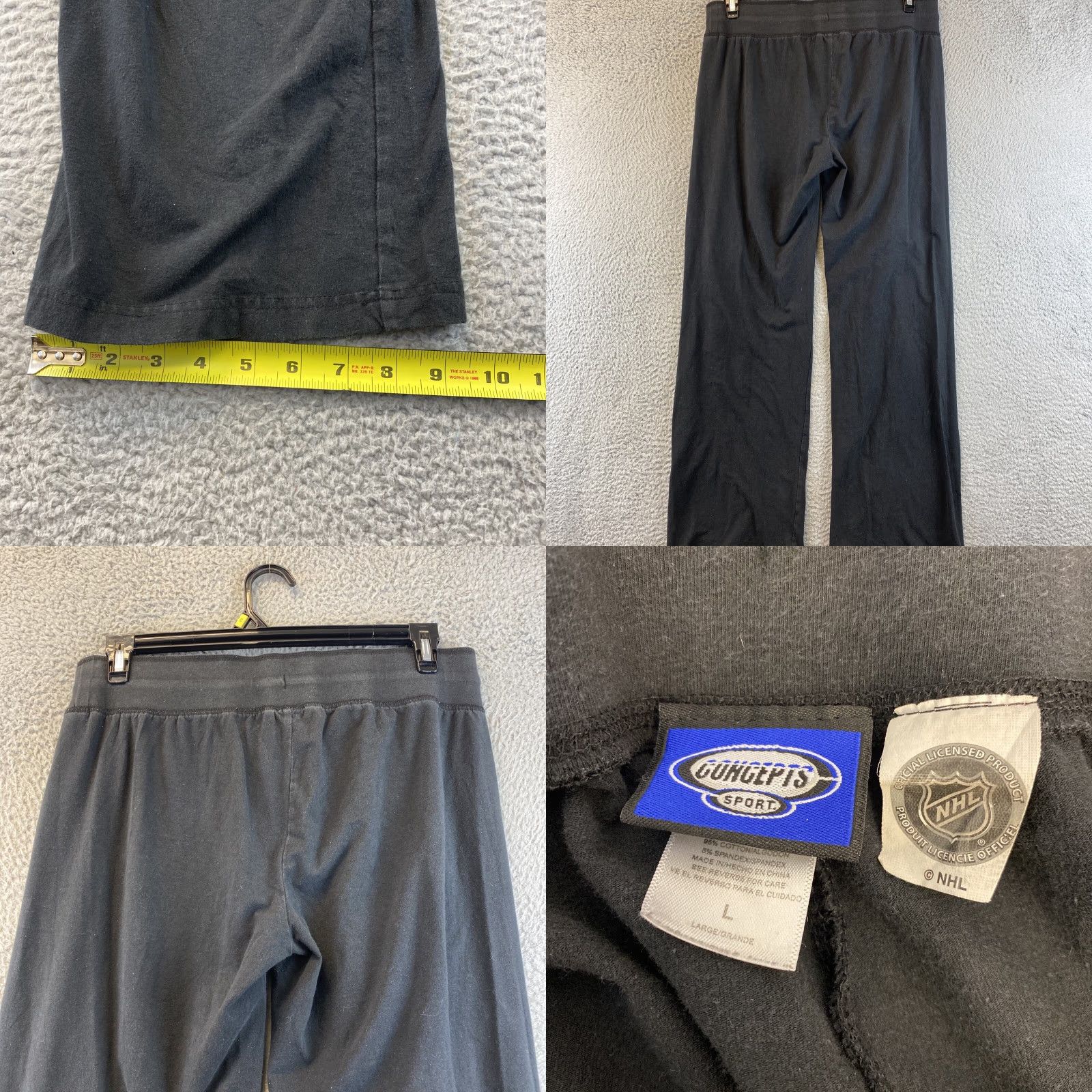 Vintage Bruins Womens Push-On Pants Large Pockets Activewear Elastic Drawstring /90-62 Size 36" / US 14 / IT 50 - 8 Thumbnail