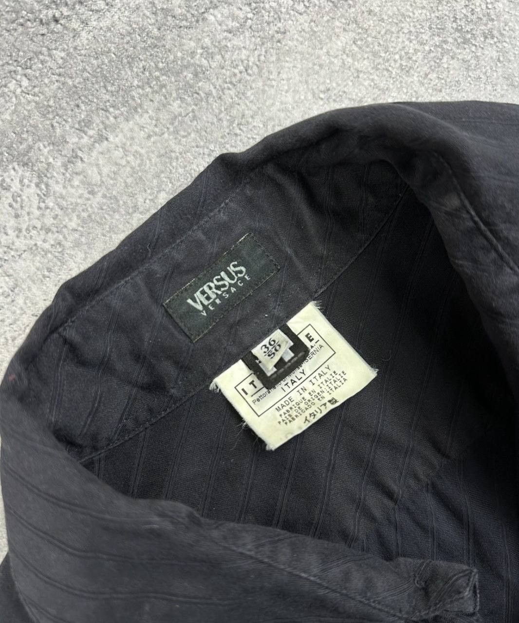 Versus Versace Vintage Versus Versace Shirt Button Ups Classic Black Size US M / EU 48-50 / 2 - 9 Thumbnail