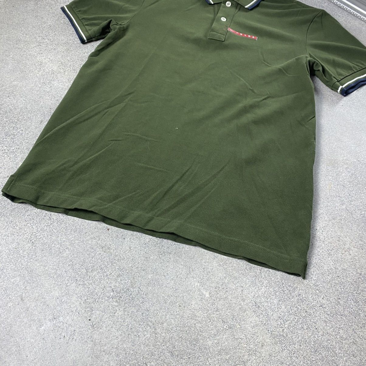 Prada T-shirt green polo red tab Size M