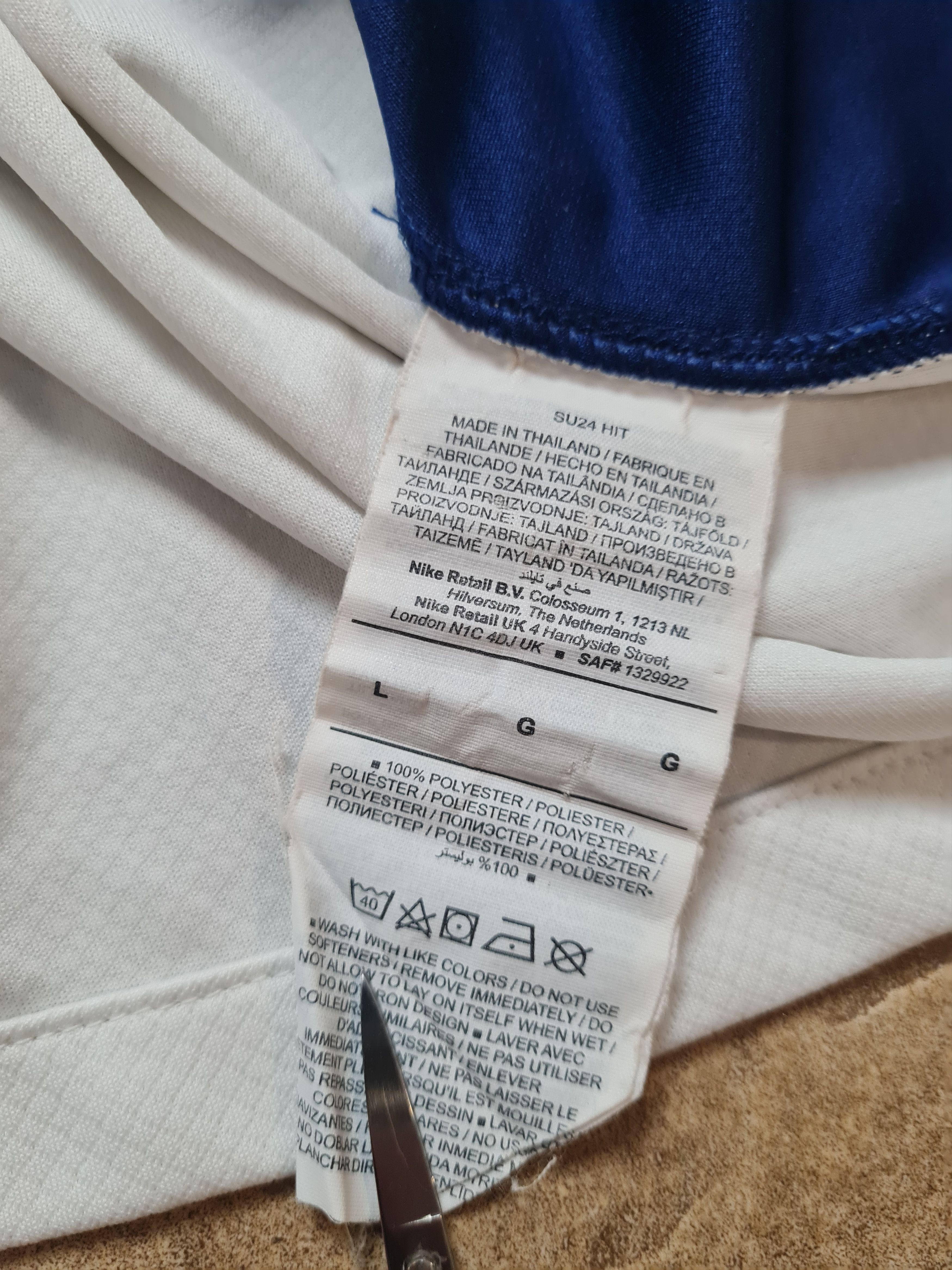 Nike Jersey Nike England Dri Fit Football Shirt Size L FJ4285-100 Size US L / EU 52-54 / 3 - 18 Thumbnail