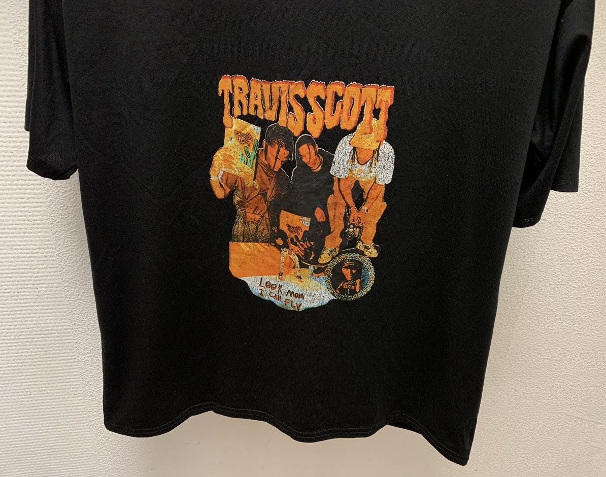 Rap Tees Travis scott look mom I can fly black t-shirt bootleg Xl Size US XL / EU 56 / 4 - 3 Thumbnail