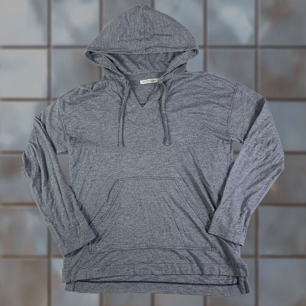 Outerknown Outerknown Hooded Shirt Women Medium Blue Lightweight Long Sleeve Pullover Size M / US 6-8 / IT 42-44 - 1 Thumbnail
