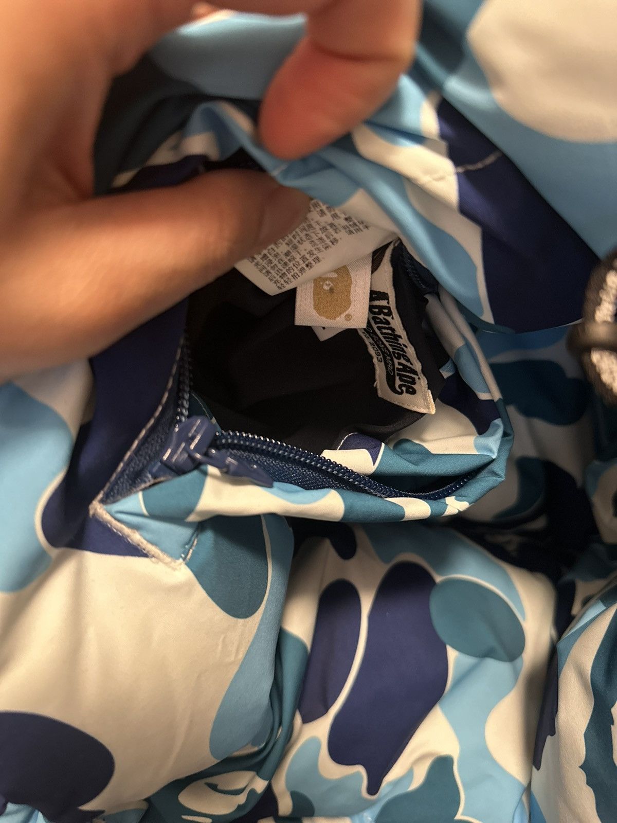 Bape Blue/ Navy Bape abc camo reversiable down vest Size Large Size US L / EU 52-54 / 3 - 4 Thumbnail