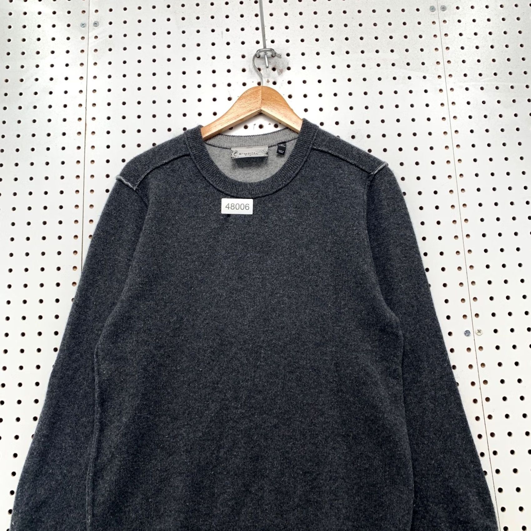 Vintage Public Opinion 100% Cashmere Sweater Mens M Gray Crewneck Pullover Knit Winter Business Casual Socks? Size US M / EU 48-50 / 2 - 4 Thumbnail