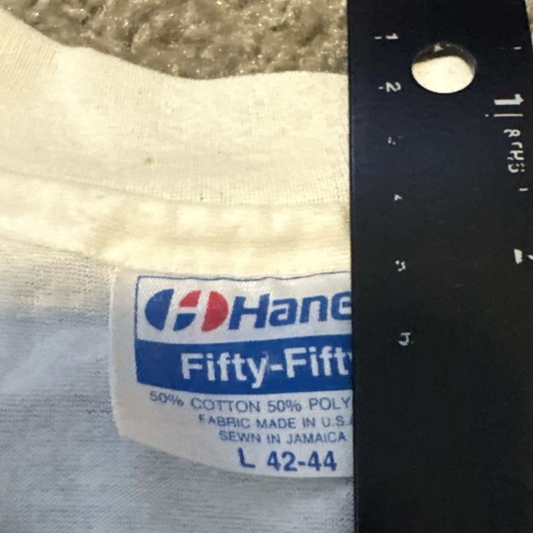 Hanes VINTAGE Hanes T-Shirt Cartoon Dayton Ohio City Art Drawing Midwest White L Men Large Shirt Mens Size US L / EU 52-54 / 3 - 6 Thumbnail