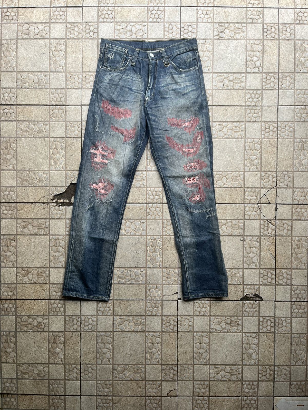 Levi's Vintage Clothing Levis Clot 505 Pyton Rework Washed Size US 30 / EU 46 - 6 Thumbnail