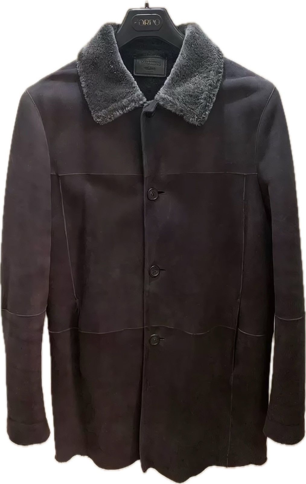 SHEARLING SUEDE COAT