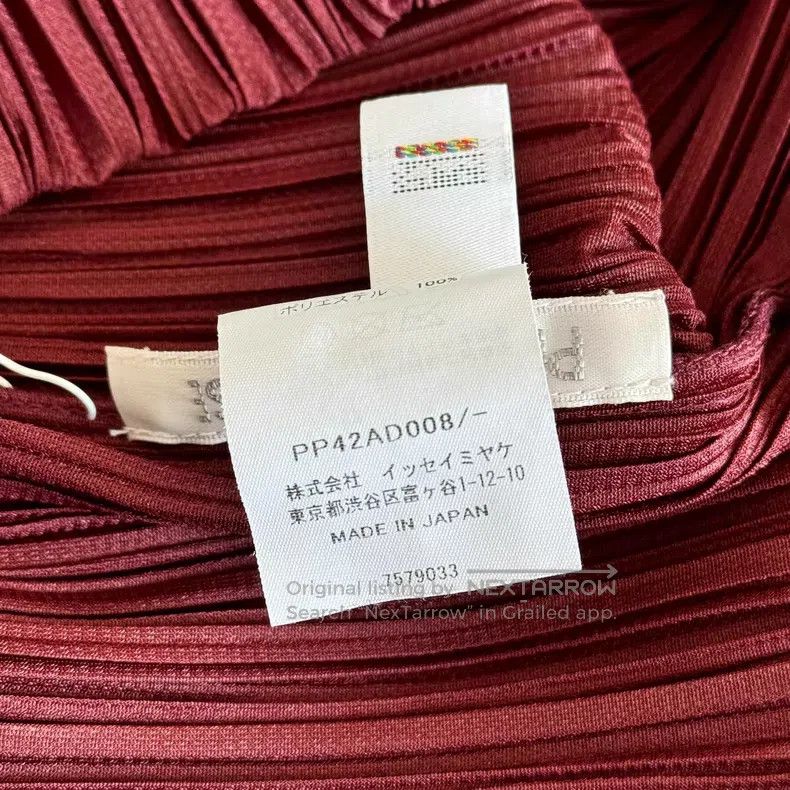 Issey Miyake Issey Miyake size:one size Red Long Sleeve Size XXS / US 00 / IT 34 - 3 Thumbnail