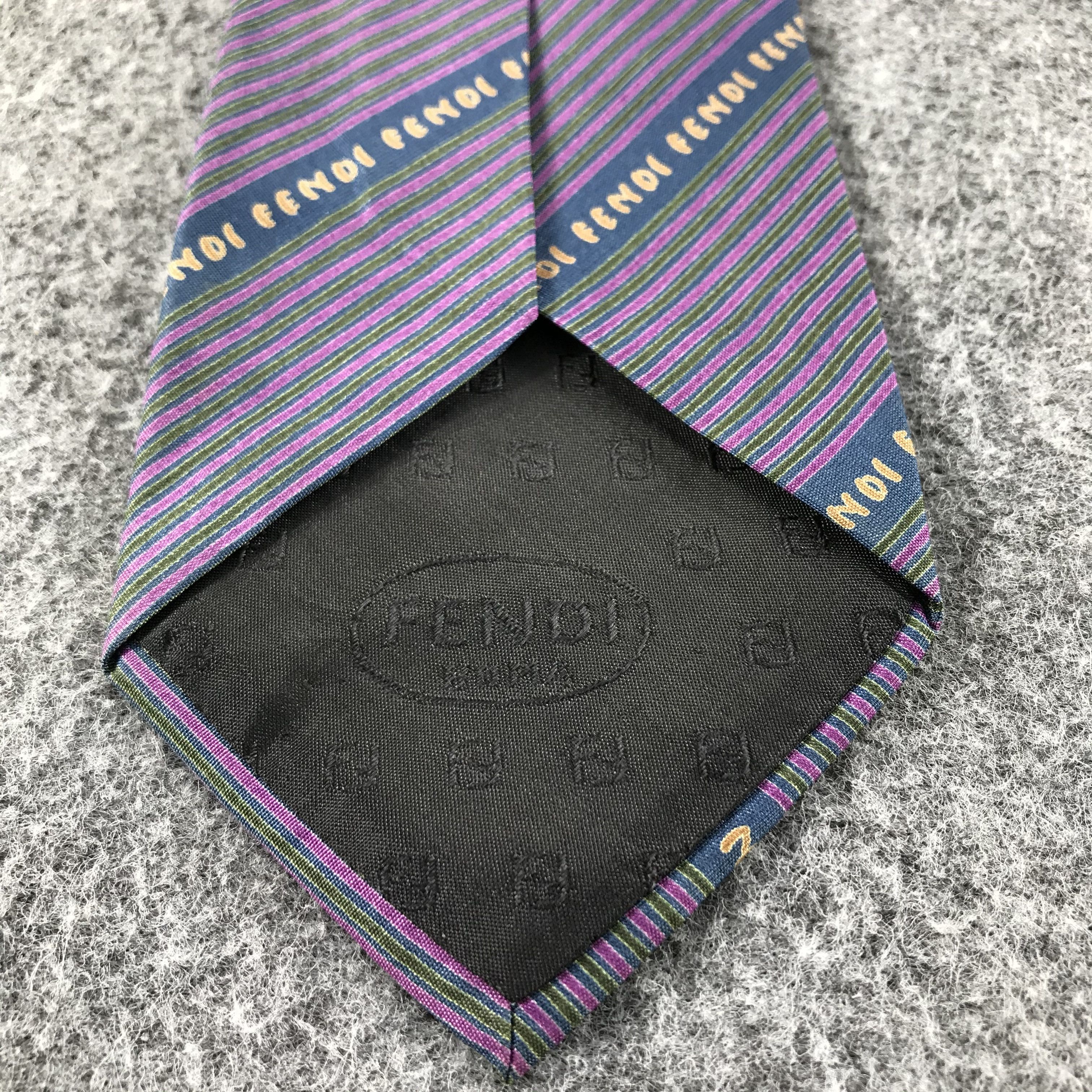 Fendi Vintage Fendi Roma Silk Neck Ties T36 Size ONE SIZE - 8 Thumbnail