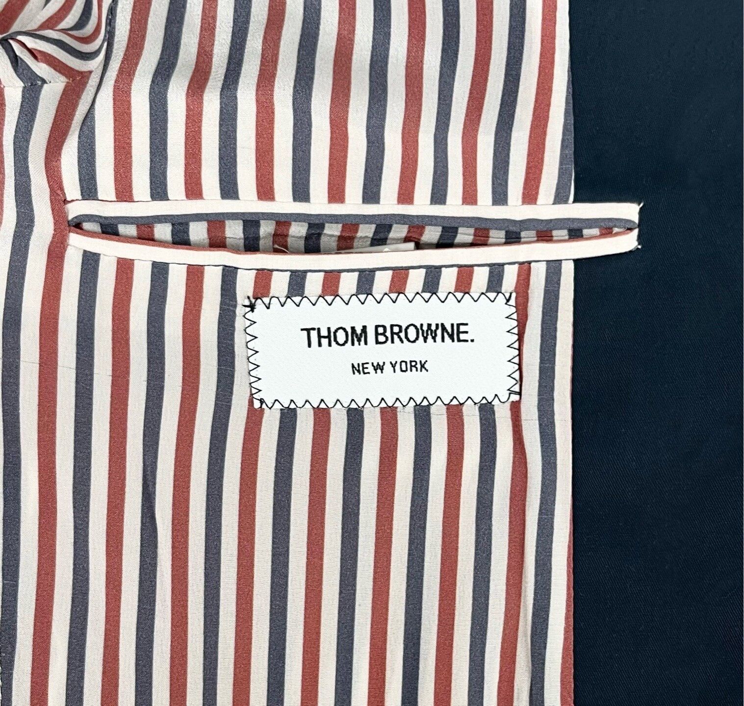 Thom Browne Thom Browne Navy Suit-Style Coat Size US XS / EU 42 / 0 - 5 Thumbnail