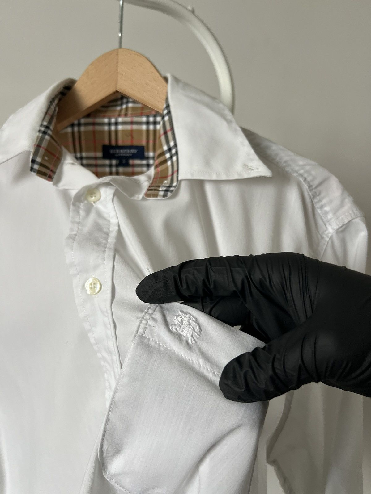 Burberry Burberry Shirt White Old money Basic Vintage Size US L / EU 52-54 / 3 - 6 Thumbnail