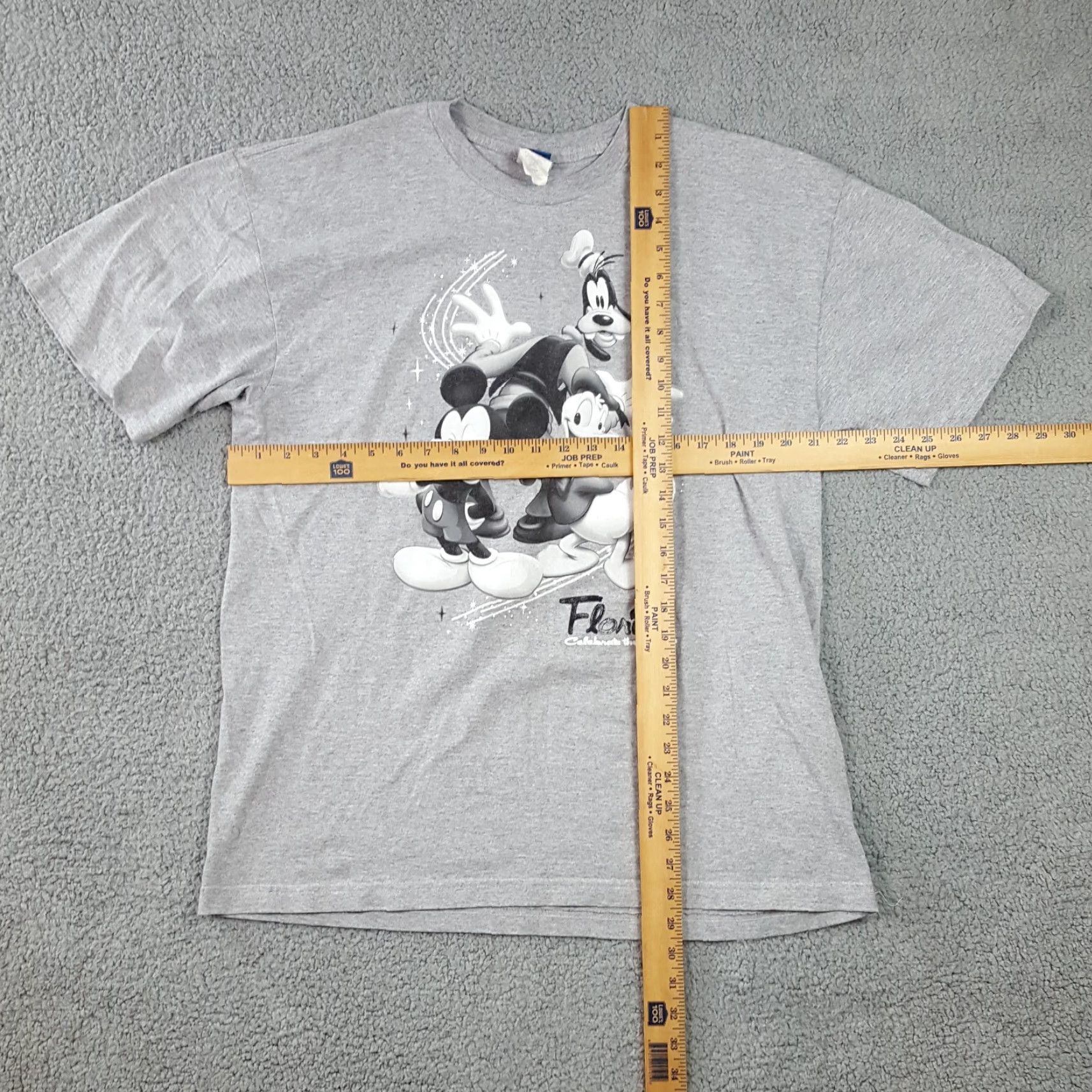 Disney VINTAGE Disney World Florida Mickey Goofy T Shirt Mens XL Gray 90s Cartoon Retro SVG Embroidered Logo Shirt Mens Size US XL / EU 56 / 4 - 6 Thumbnail