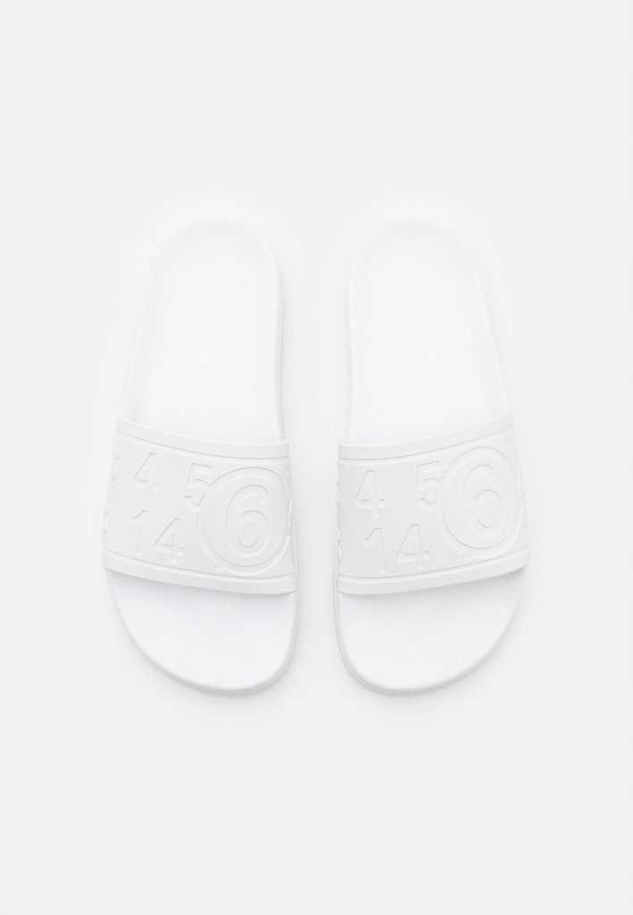 Maison Margiela !DS! SS21 Maison Margiela Numbers White Slides Size US 8 / EU 41 - 18 Thumbnail