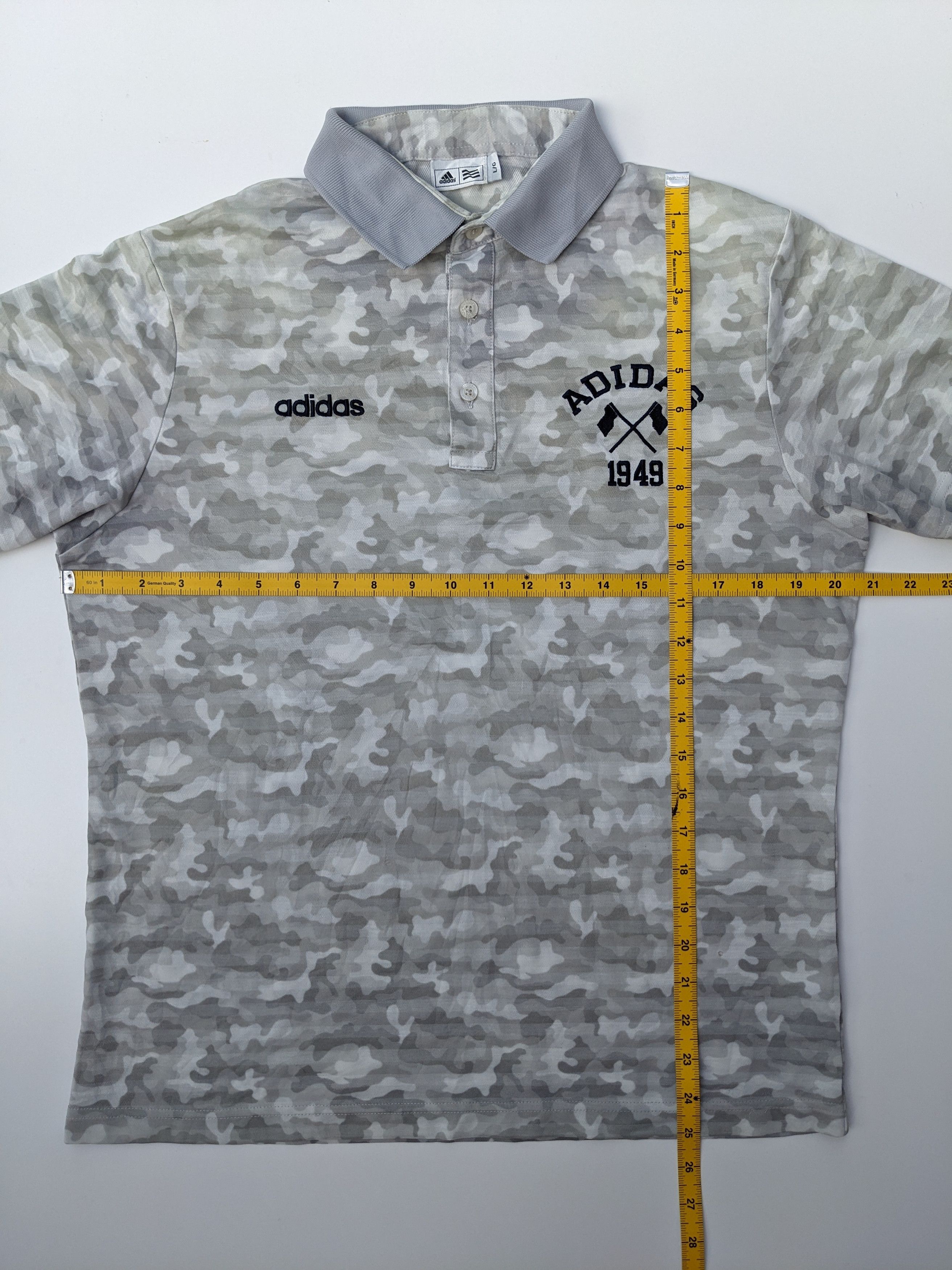 Adidas Adidas camo collar tee Size US L / EU 52-54 / 3 - 6 Thumbnail