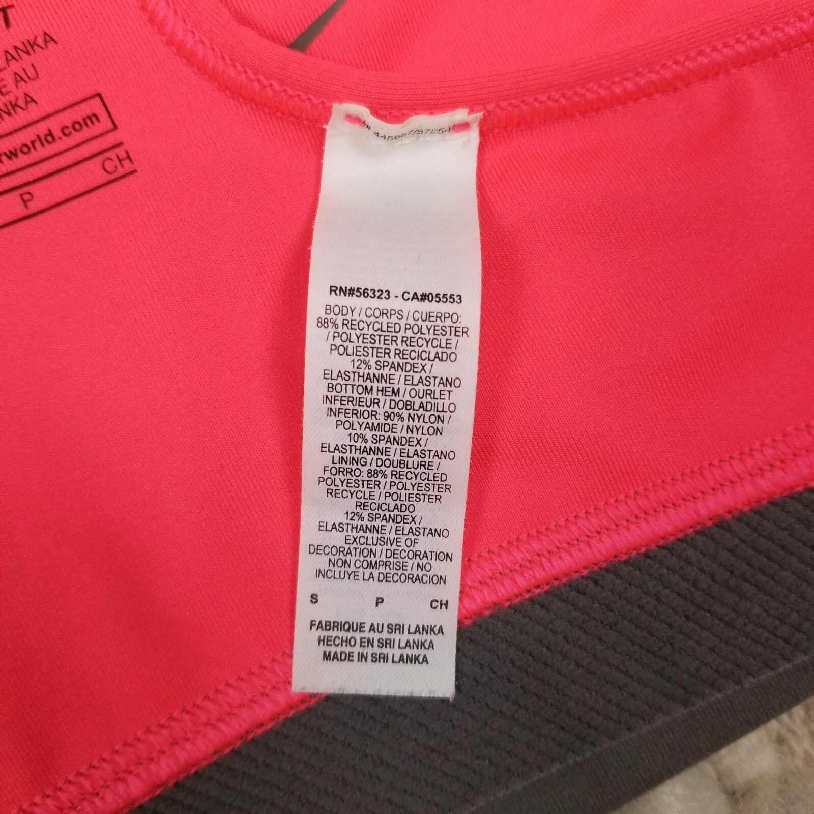 Nike Nike Sports Bra Neon Coral Sz Small Size S / US 4 / IT 40 - 7 Thumbnail