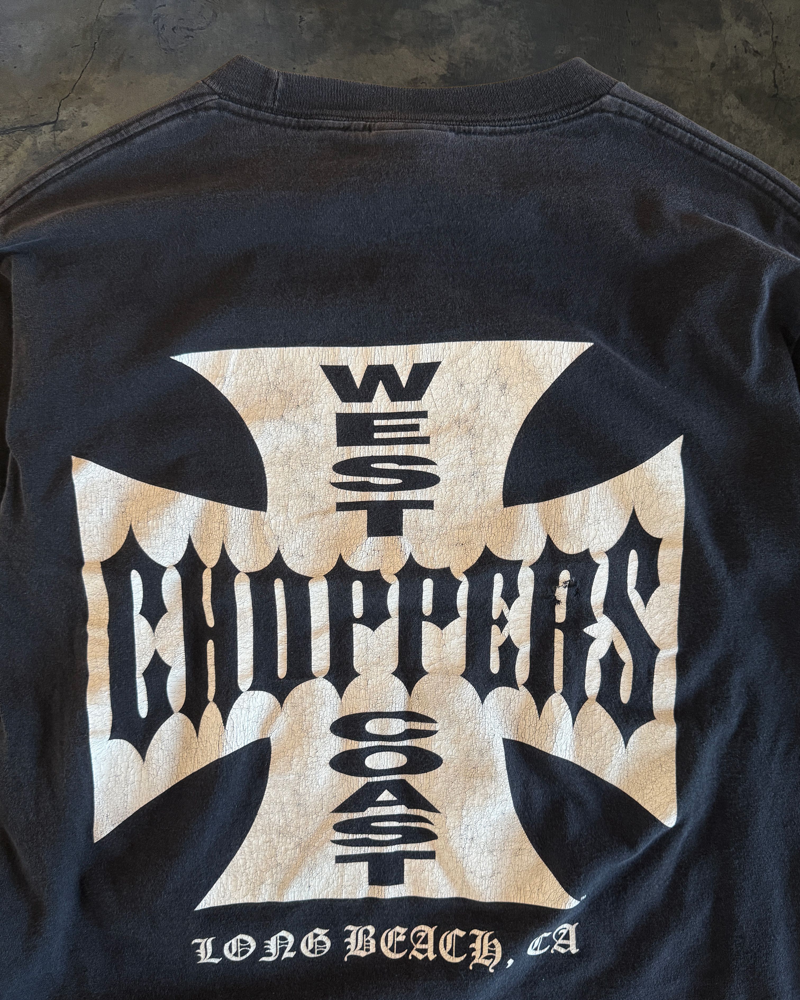 West Coast Choppers 2000s WEST COAST CHOPPERS BLACK LONG SLEEVE TEE Size US M / EU 48-50 / 2 - 6 Thumbnail