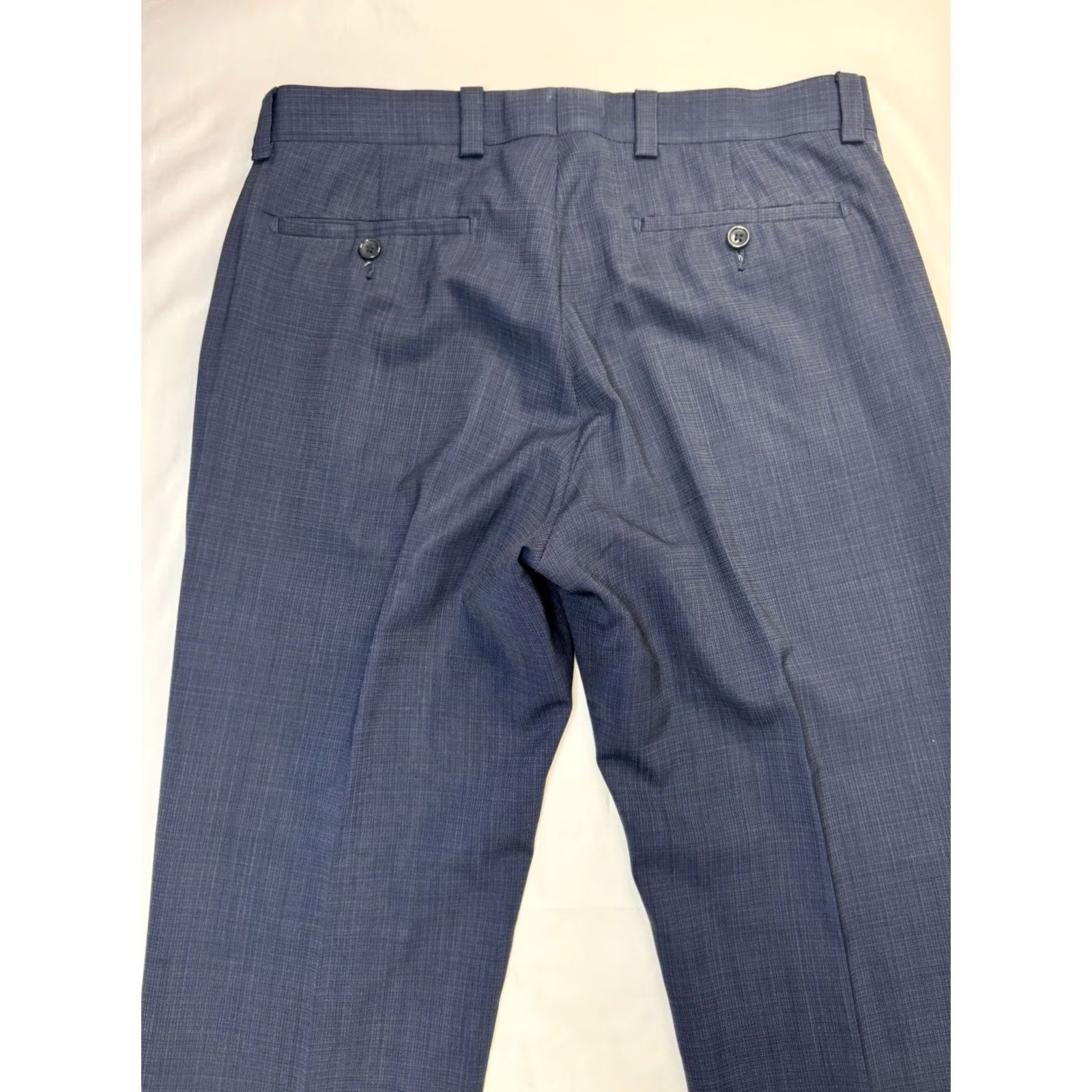 Vintage VINTAGE Ballin Dress Pants Flat Front 33x33 Wool Blue Men 33 Inseam Regular Seasonal Formal Size US 33 - 8 Thumbnail