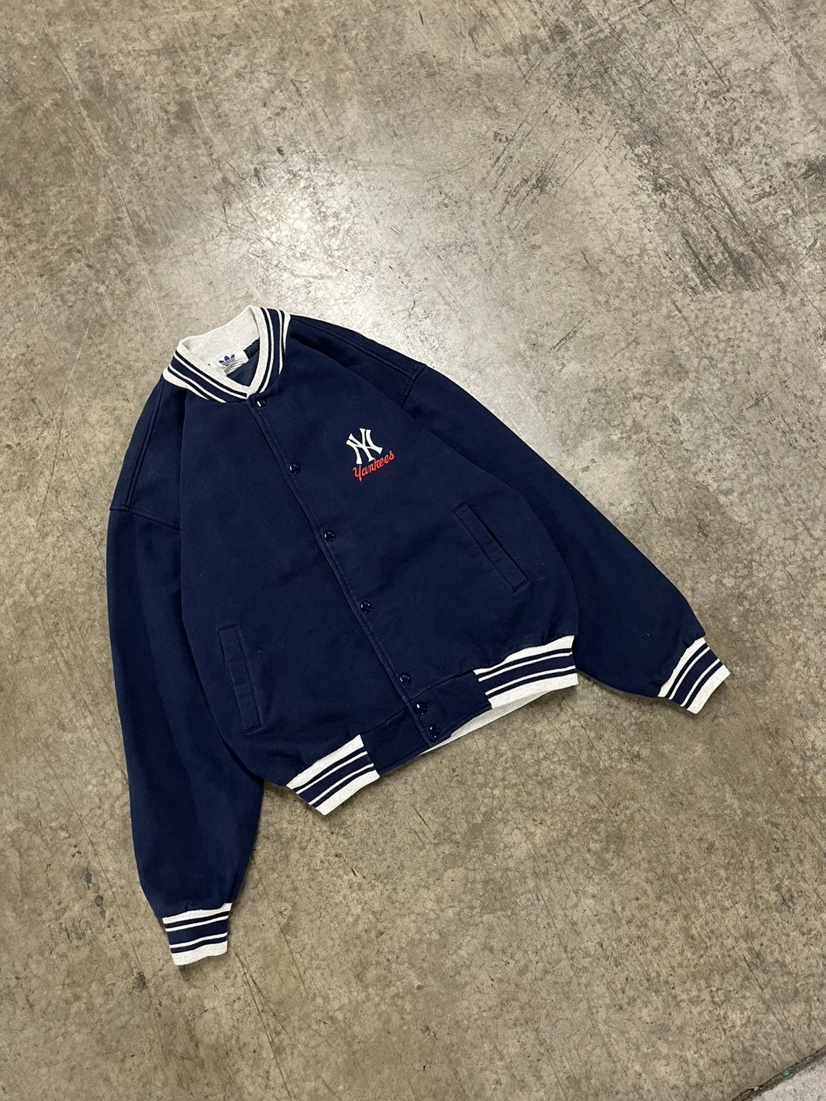 Vintage Vintage Yankees 90s sweatshirt bomber jacket rare hype Size US XL / EU 56 / 4 - 2 Thumbnail