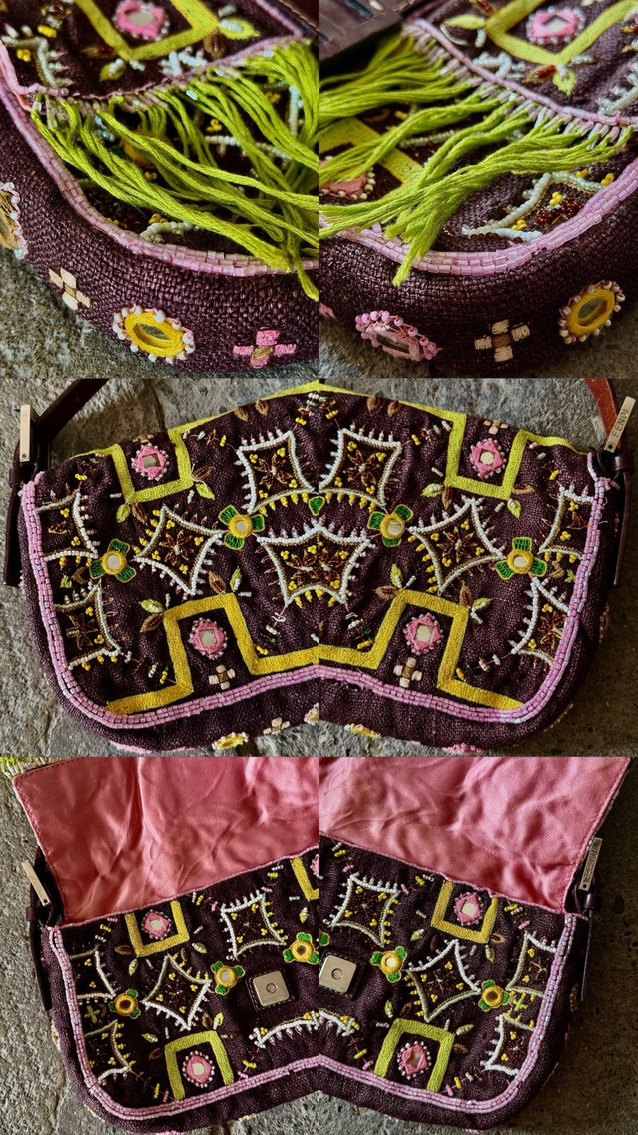 Fendi Fendi - Karl Lagerfeld - 2000's Beaded Fringe - Baguette Bag Size ONE SIZE - 17 Thumbnail