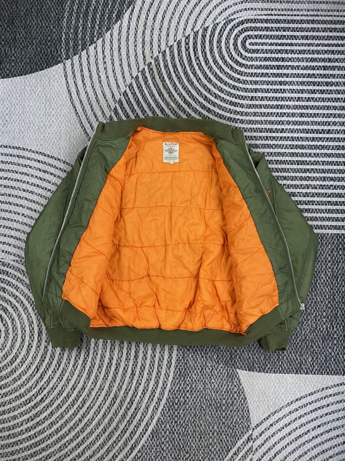 Japanese Brand Vtg Alon Point Authenticity Green Bombers Jacket Size US XL / EU 56 / 4 - 6 Thumbnail
