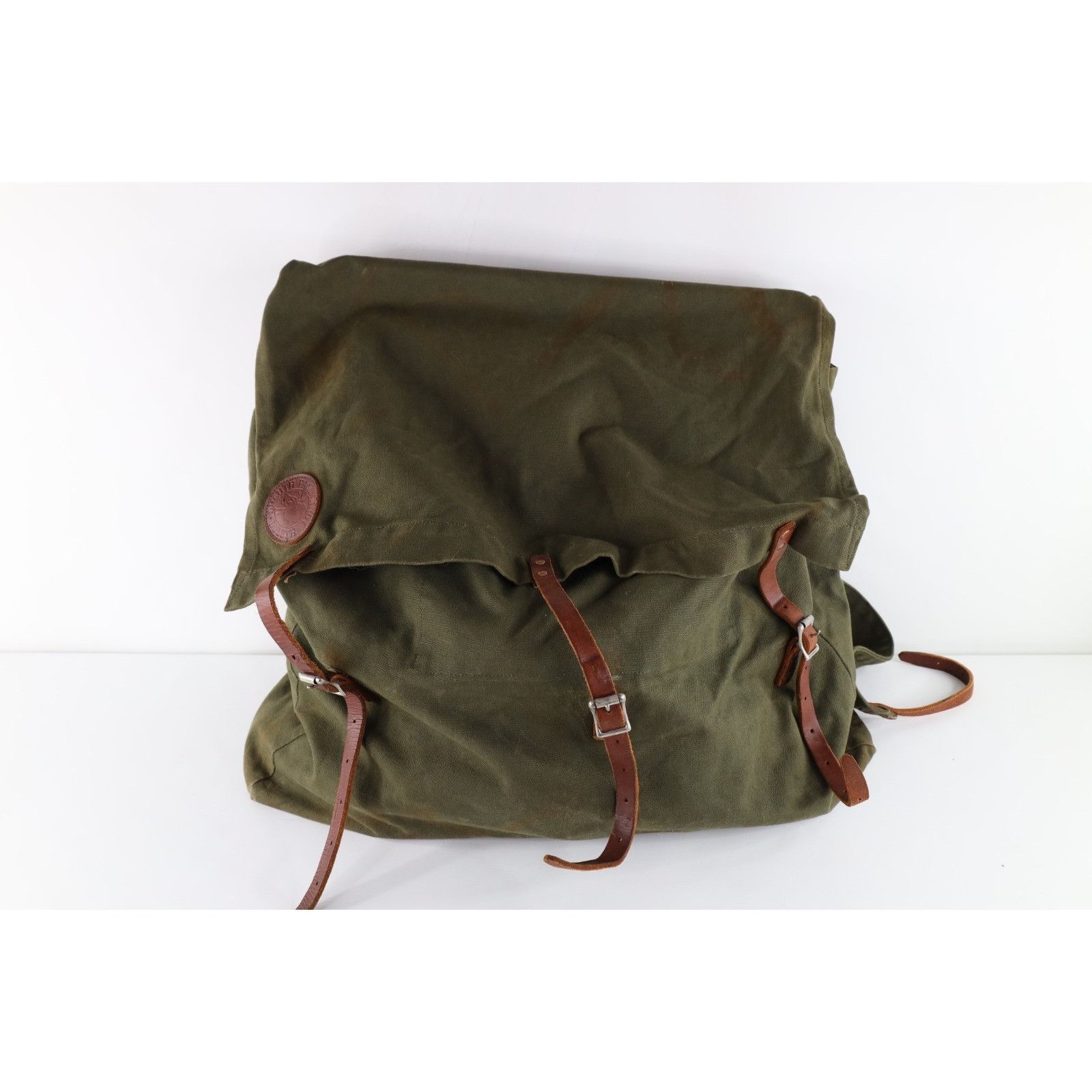 Duluth Pack Vintage Duluth Pack Heavy Canvas Leather Safford Pack Bag Size ONE SIZE - 1 Thumbnail