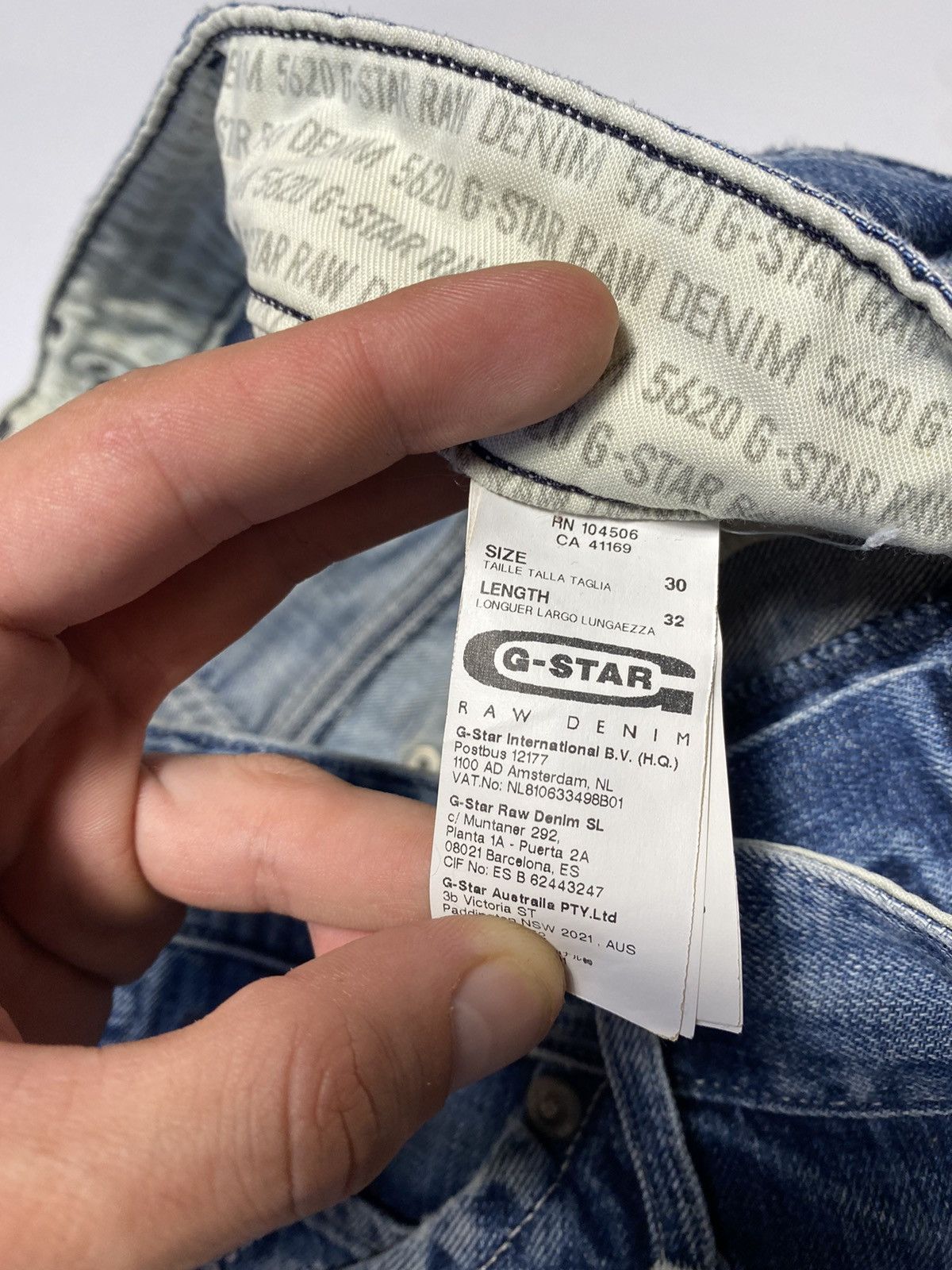 G-Star Vintage G-star raw workwear double knee jeans size 30/32 Size US 30 / EU 46 - 15 Thumbnail