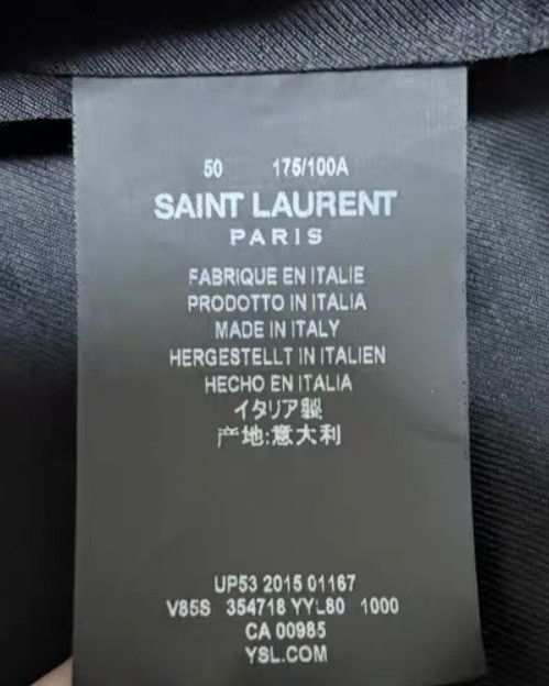 Saint Laurent Paris 16SS Teddy Jacket in Black Size US M / EU 48-50 / 2 - 5 Thumbnail