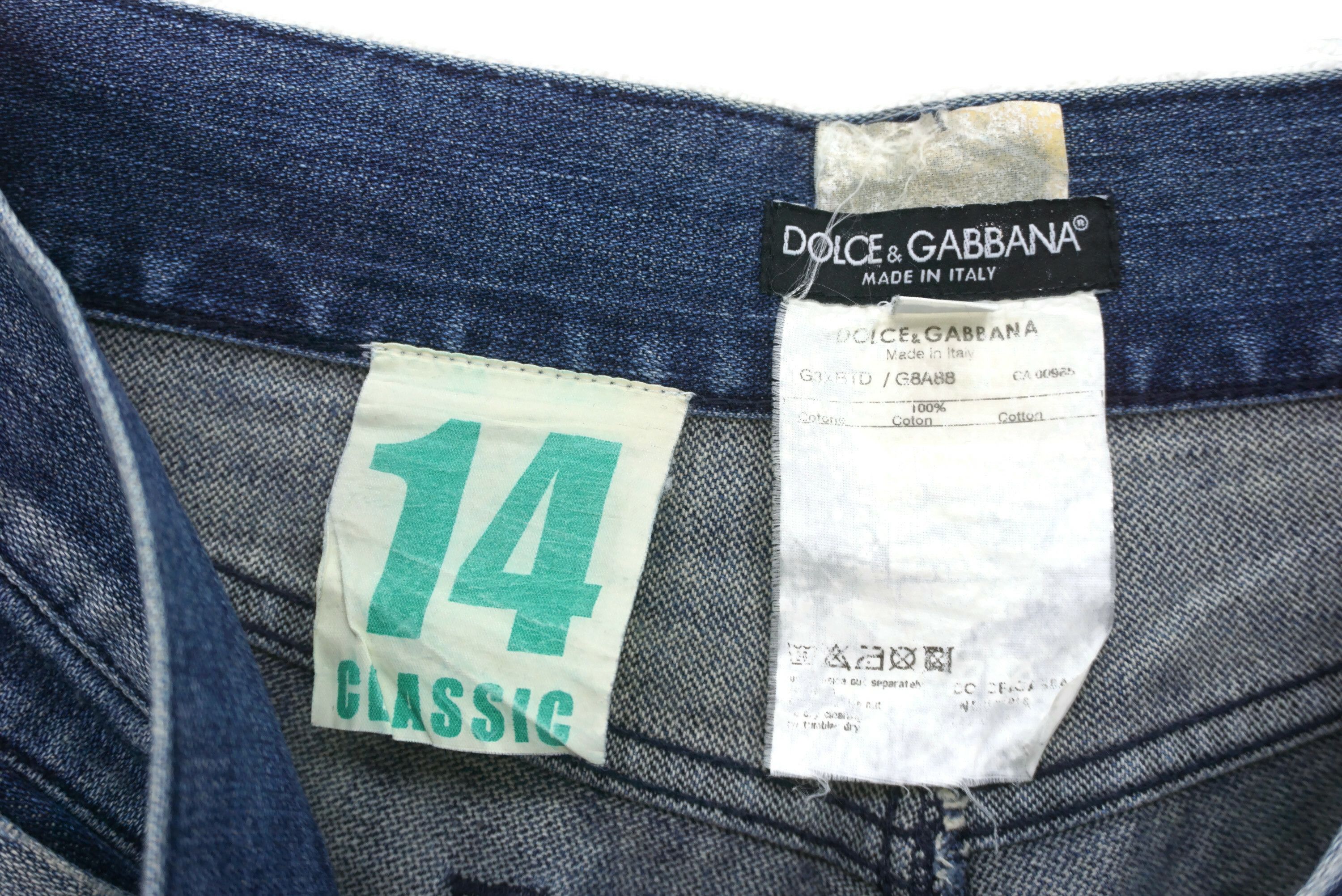 Dolce & Gabbana D&G Jeans Size W34xL33.5 Made in Italy 14 Classic Low Rise Size US 34 / EU 50 - 13 Thumbnail