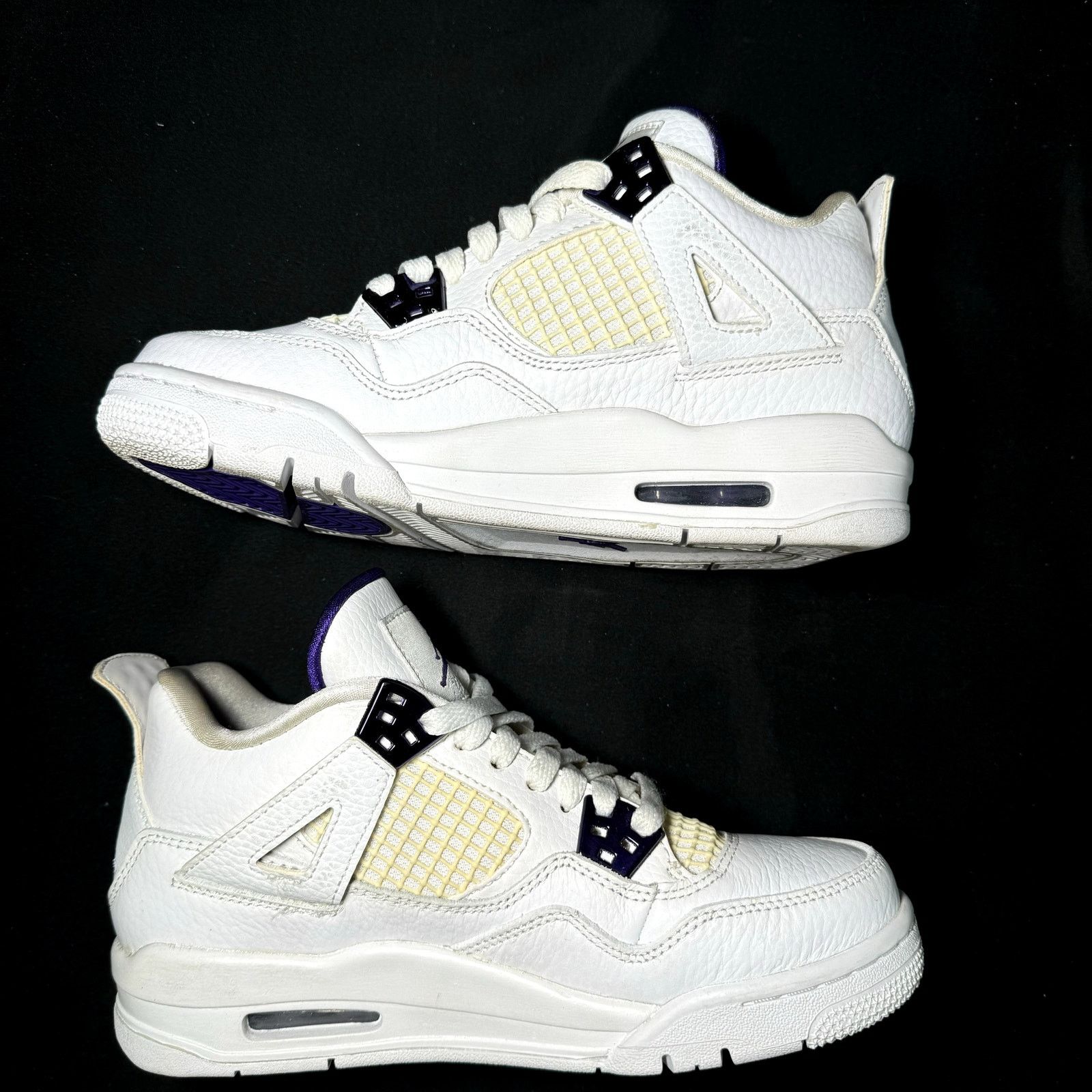 Jordan Brand × Nike Size 5 - Air Jordan 4 Retro GS Purple Metallic Men's Shoes Size US 5 / EU 37 - 4 Thumbnail