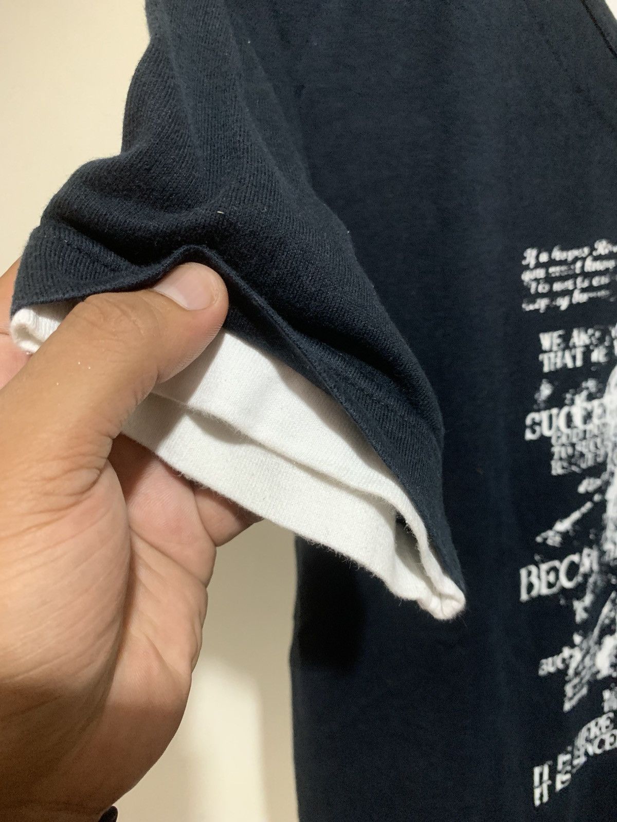Le Grande Bleu (L.G.B.) Japanese Commontage Poem Double Layer Tee Shirt Size US L / EU 52-54 / 3 - 3 Thumbnail