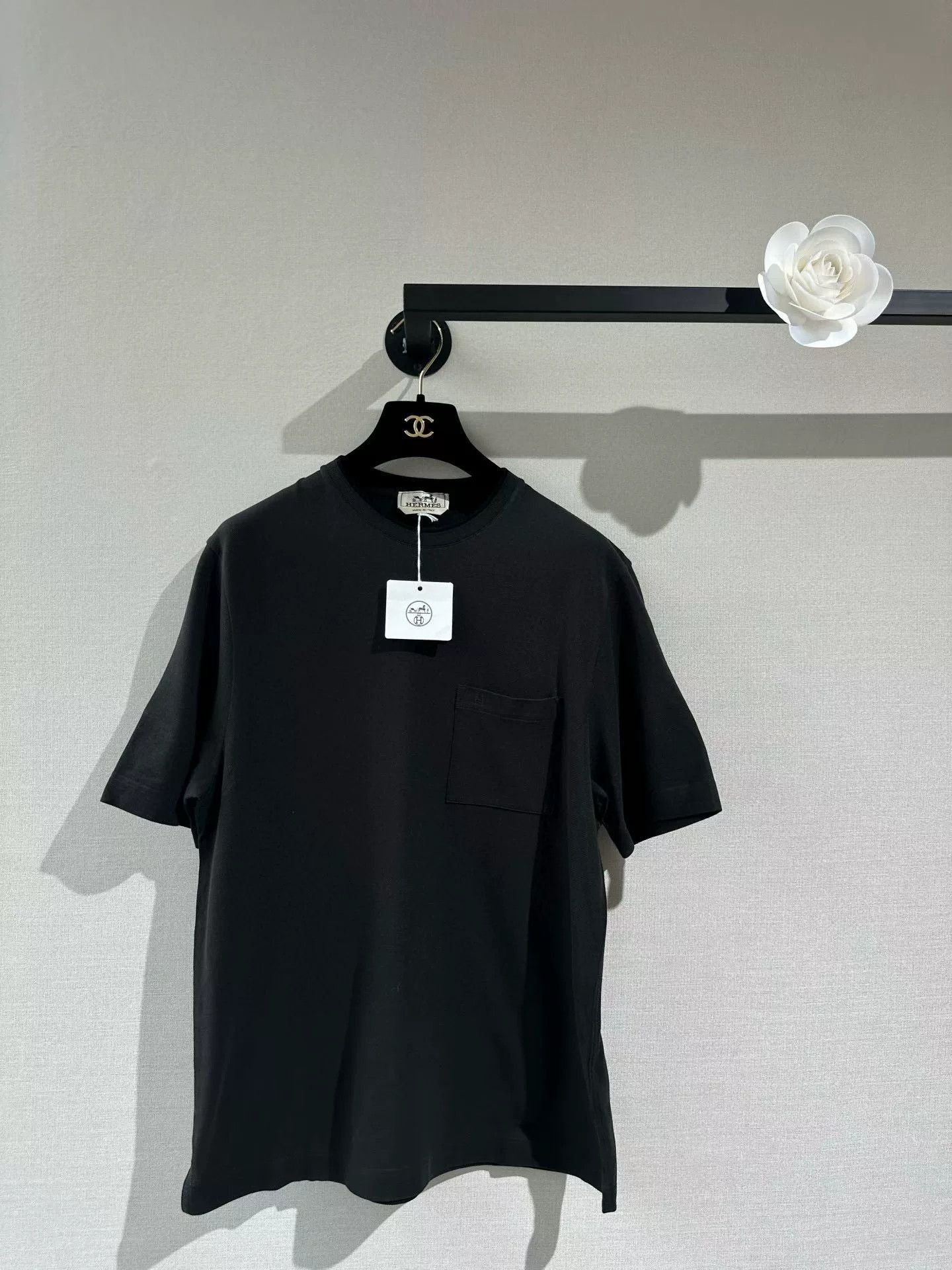 Hermes Hermes Men's Classic H Cotton T-shirt Size US M / EU 48-50 / 2 - 1 Thumbnail