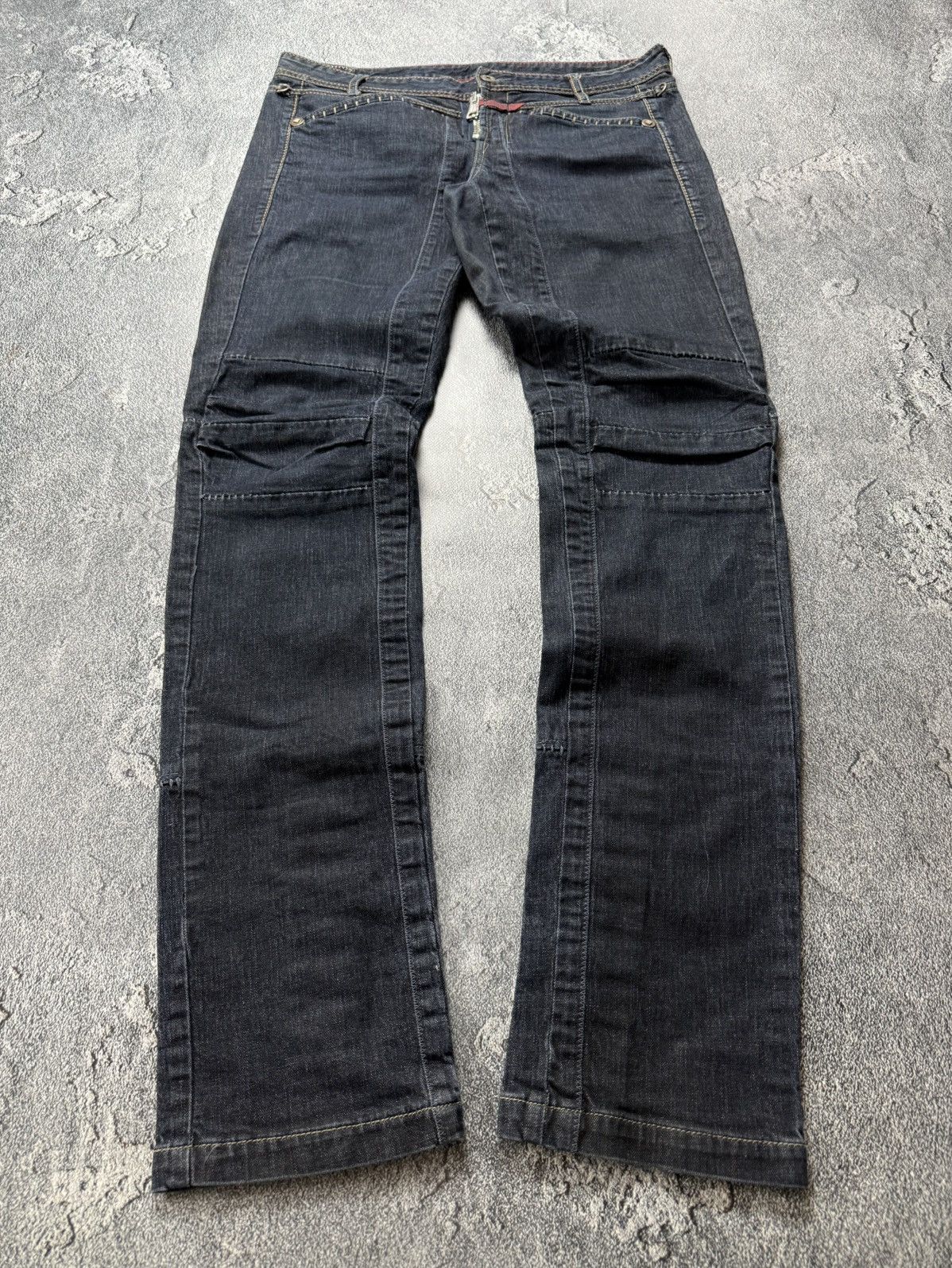 Marithe + Francois Girbaud Marithe Francois Girbaud VNTG Button Hem Grunge Biker Jeans Size 30" / US 8 / IT 44 - 1 Thumbnail