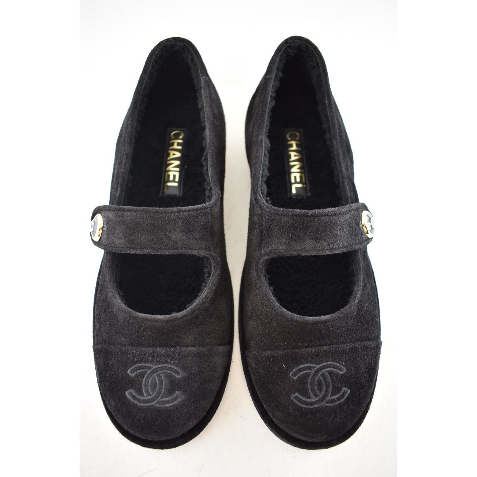 Chanel Chanel Shearling Mary Jane Moccasin Ballet Loafer Flat 37 Size US 7 / IT 37 - 3 Thumbnail