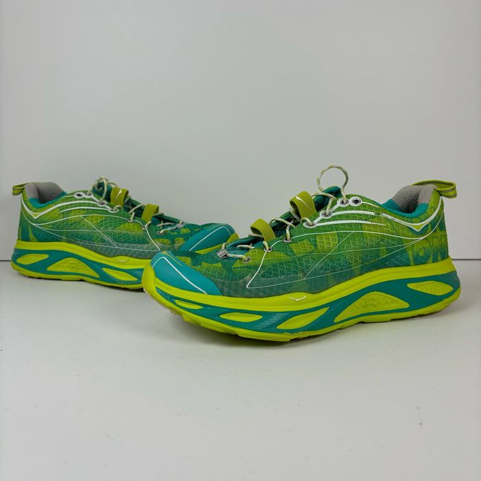 Hoka One One Hoka Bondi 7 Womens Running Shoes Size 10.5 Blue Fog CLEAN