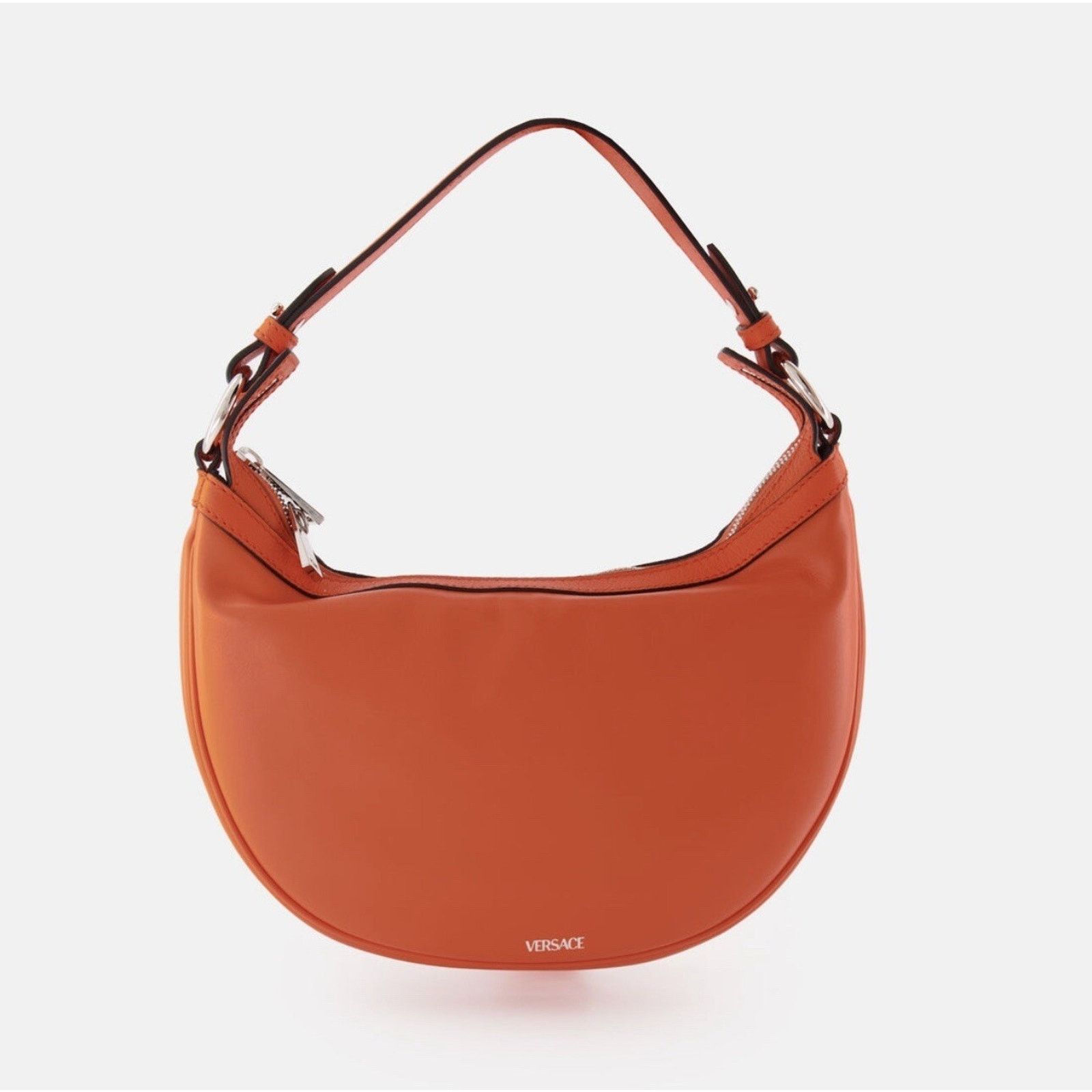 Versace Versace Medusa Leather Small Orange Hobo Bag 1007680 Size ONE SIZE - 3 Thumbnail