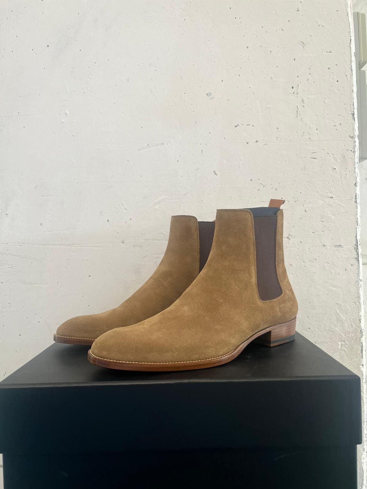 Saint Laurent Paris o1alsim1 Classic Wyatt Chelsea Boots in Brown Size US 11 / EU 44 - 5 Thumbnail