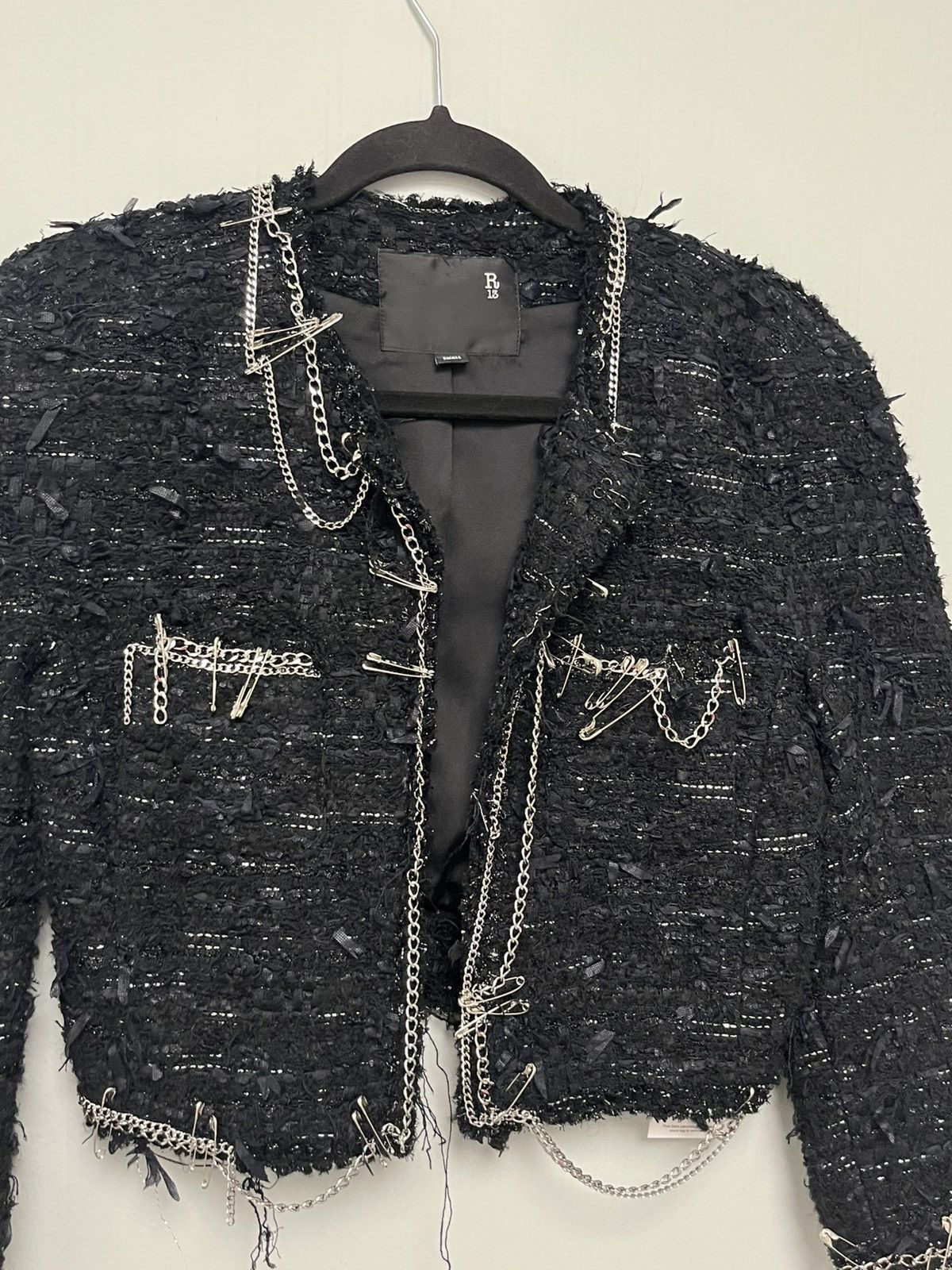 R13 Square shoulder tweed jacket. Size small Size S / US 4 / IT 40 - 12 Thumbnail