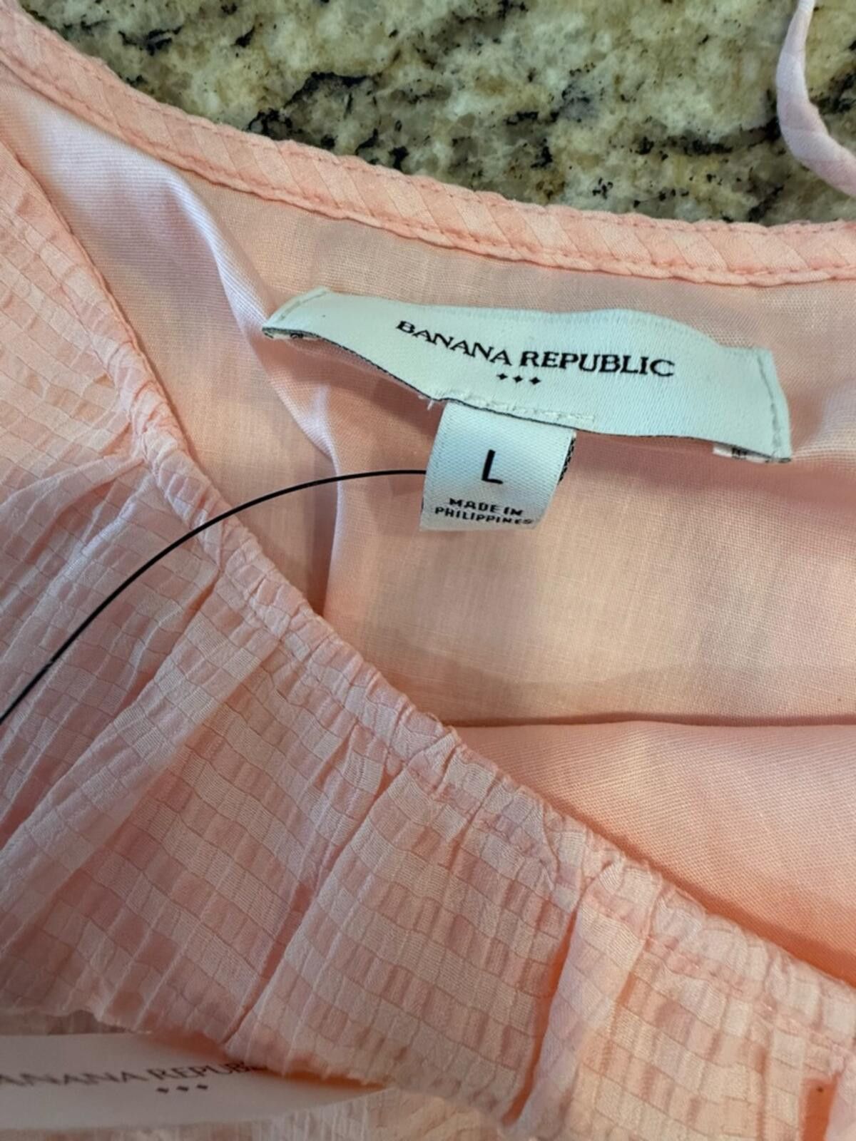 Other Banana Republic Factory pink flouncy crop tank top SZ LG Size L / US 10 / IT 46 - 9 Thumbnail