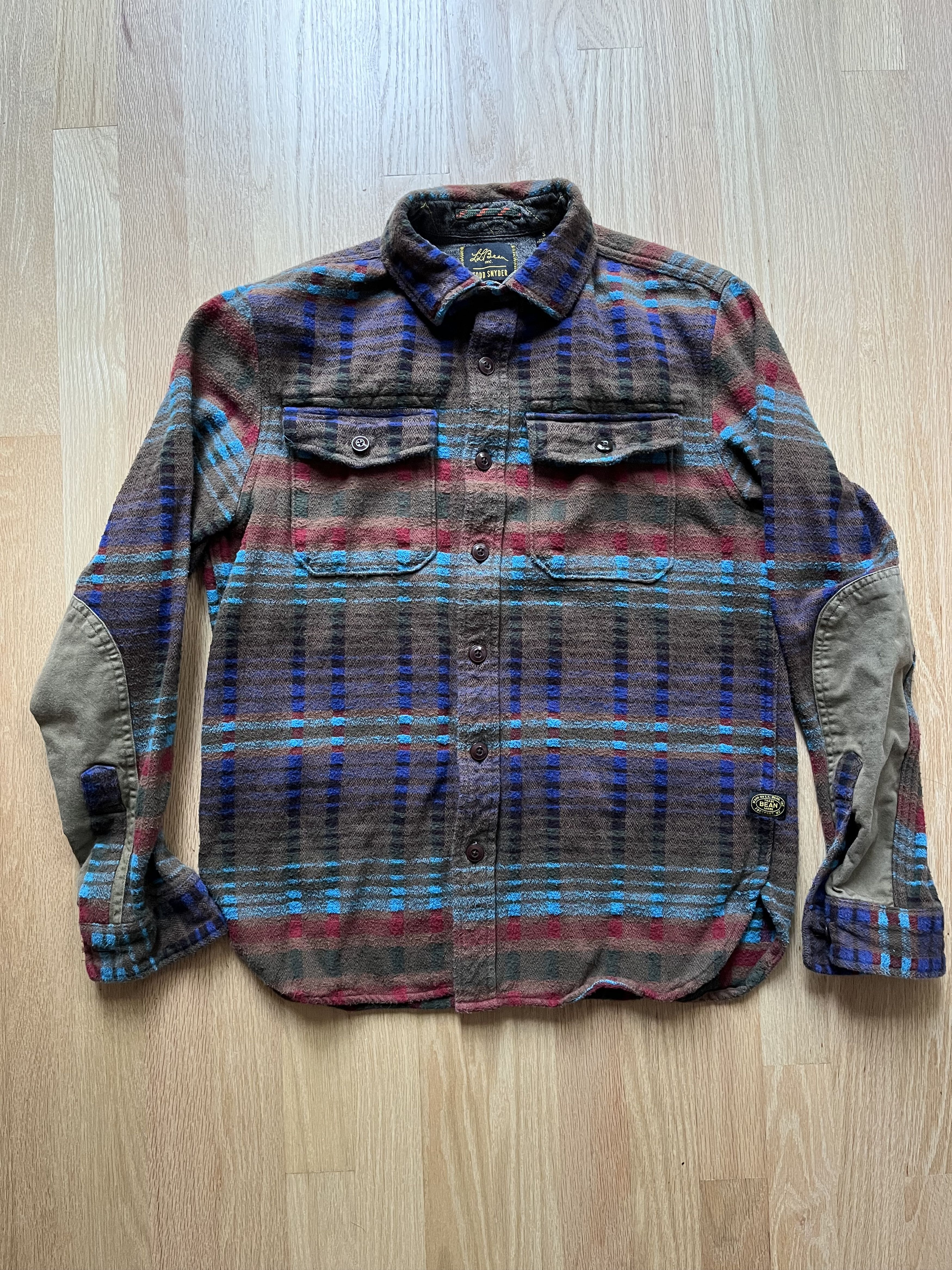 L.L.BEAN X TODD SNYDER CHAMOIS SHIRT IN NAVY 2024 AND GREY