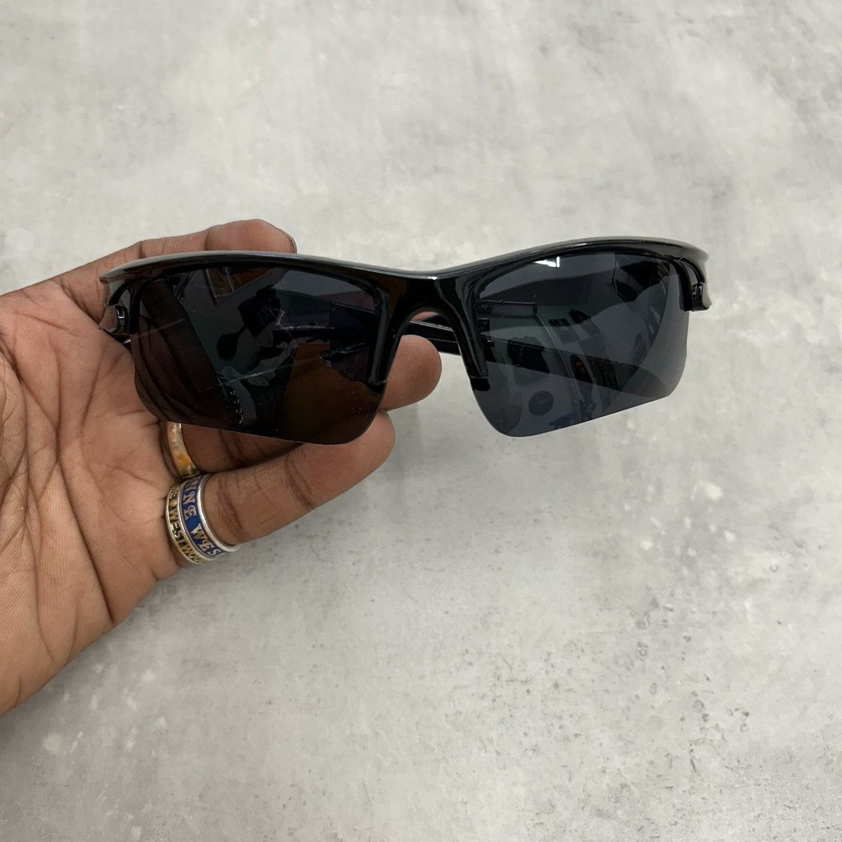 Japanese Brand × Vintage Vintage 90s Y2K retro style sleek cyber cycling sunglasses Size ONE SIZE - 1 Thumbnail