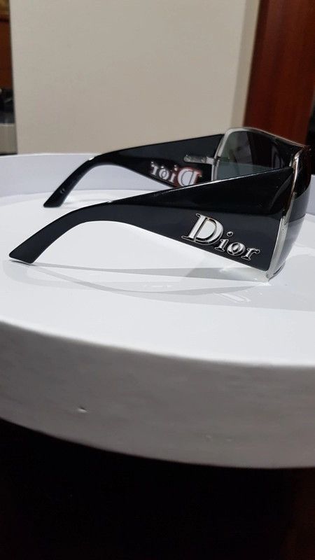 image of Christian Dior Monsieur x Dior Sunglasses Gaucho 1 Mask Shield Sport Bike Vintage in Black, Women's