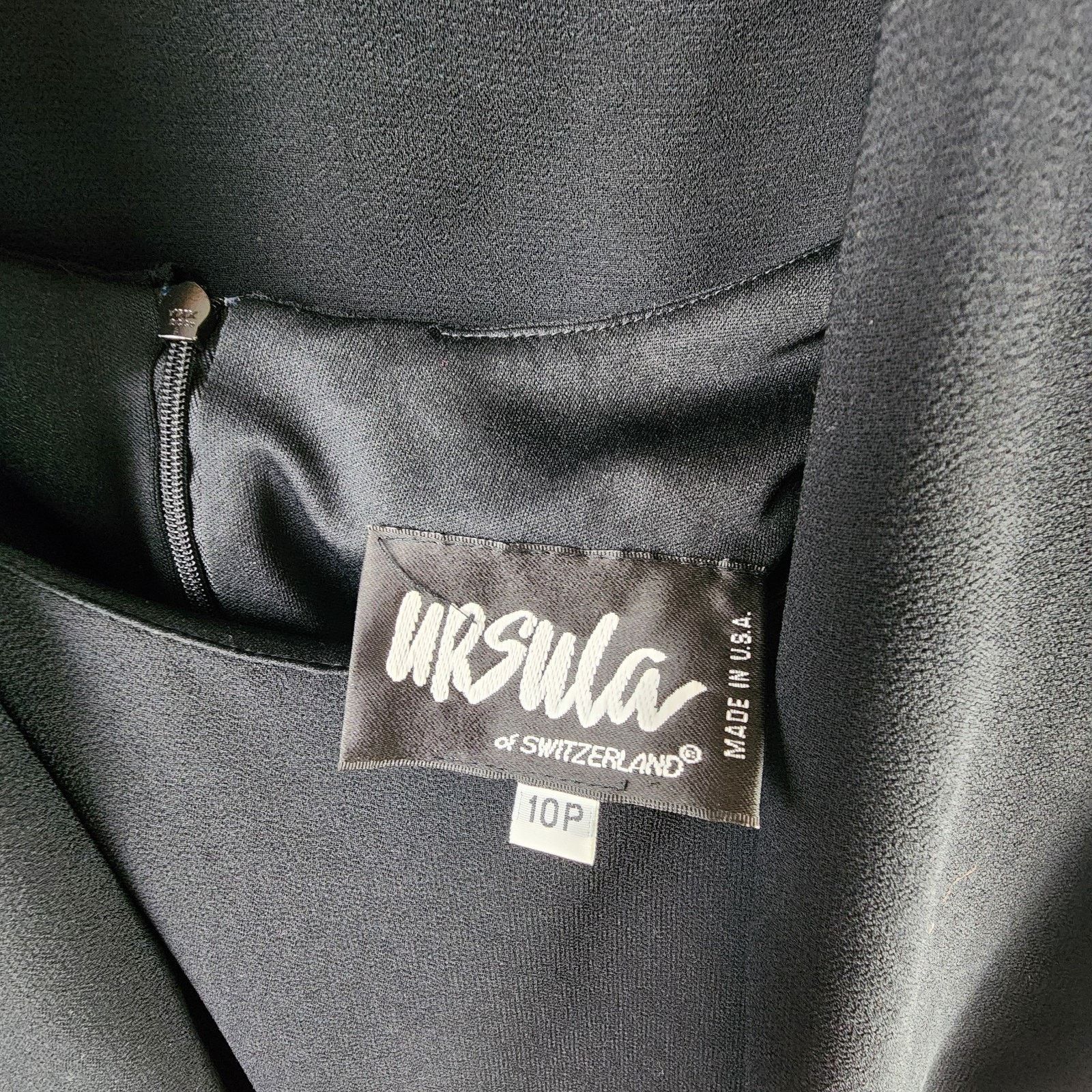 Other Ursula of Switzerland Formal Dress & Jacket 10P Black Beaded Size L / US 10 / IT 46 - 14 Thumbnail