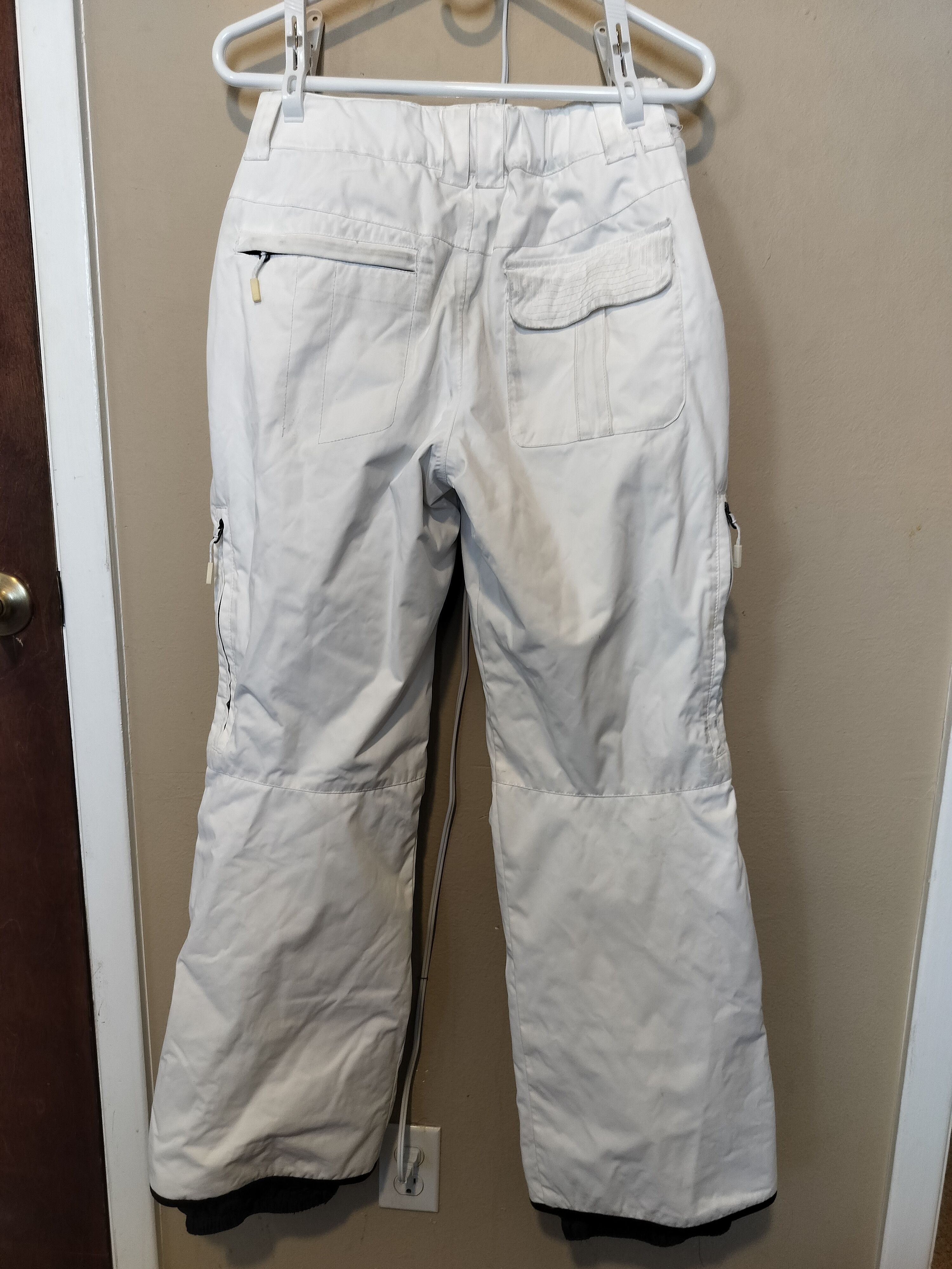 Orage Women's White Snow Pants by Orage, Size L, Adjustable Waist Size 28" / US 6 / IT 42 - 3 Thumbnail