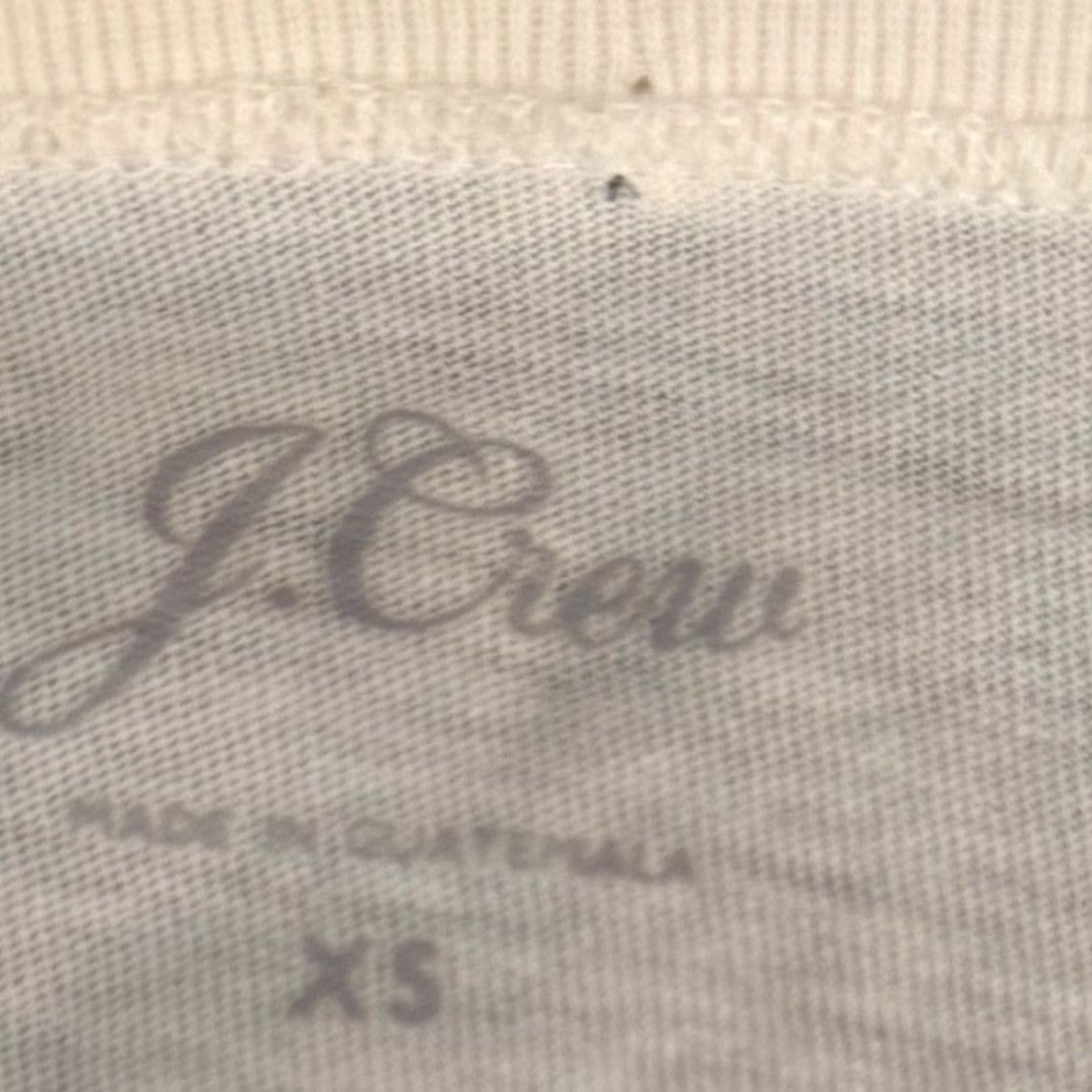 J.Crew J.Crew XS Graphic Tee Off-White Women Cotton Positive Vibes Optimism Minimalist Shirt Womens XS Ivory Graphic Tee Size XS / US 0-2 / IT 36-38 - 5 Thumbnail