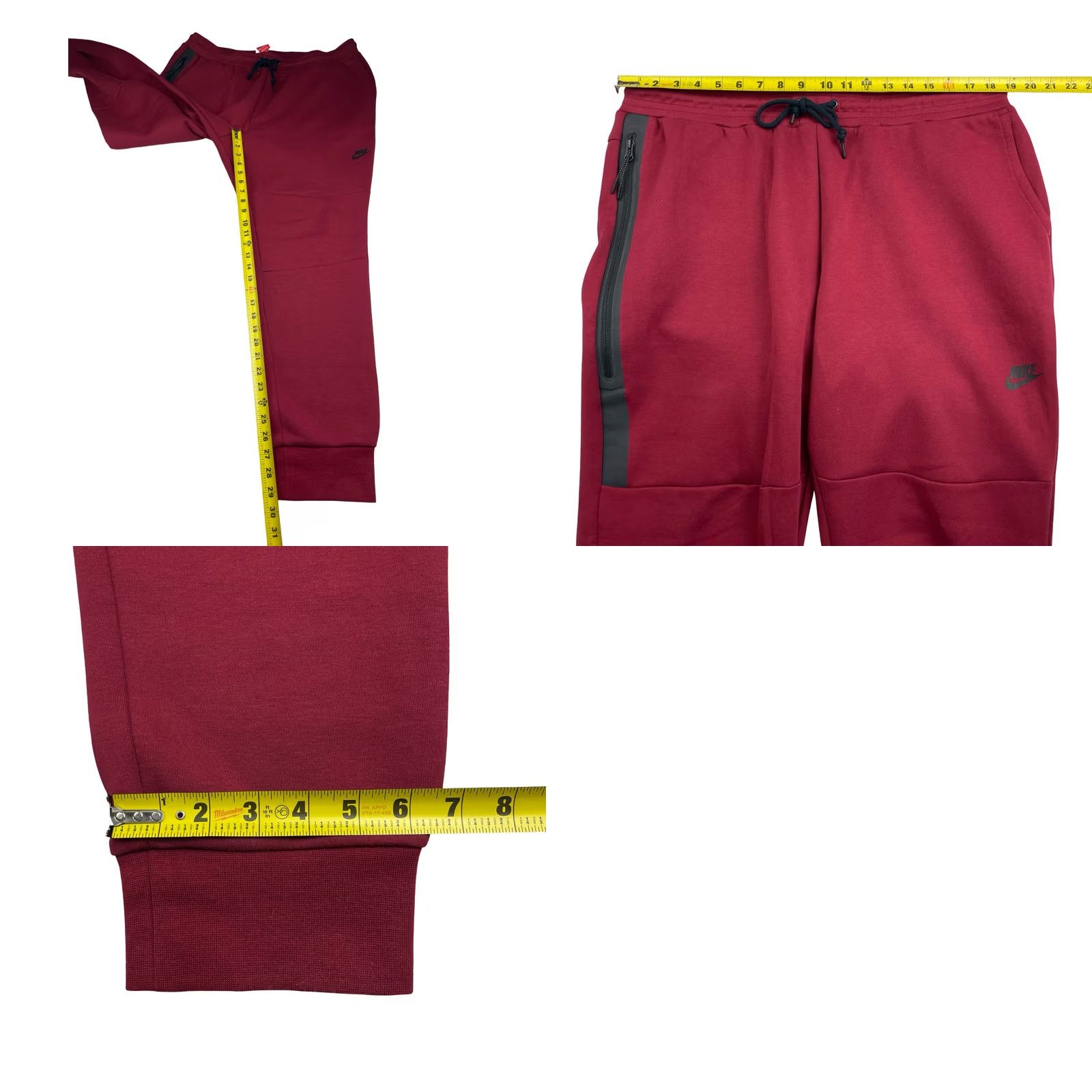 Nike Nike Men's Jogger Pants Red 2XL Drawstring Stretch Waist Tech Size US 39 - 8 Thumbnail