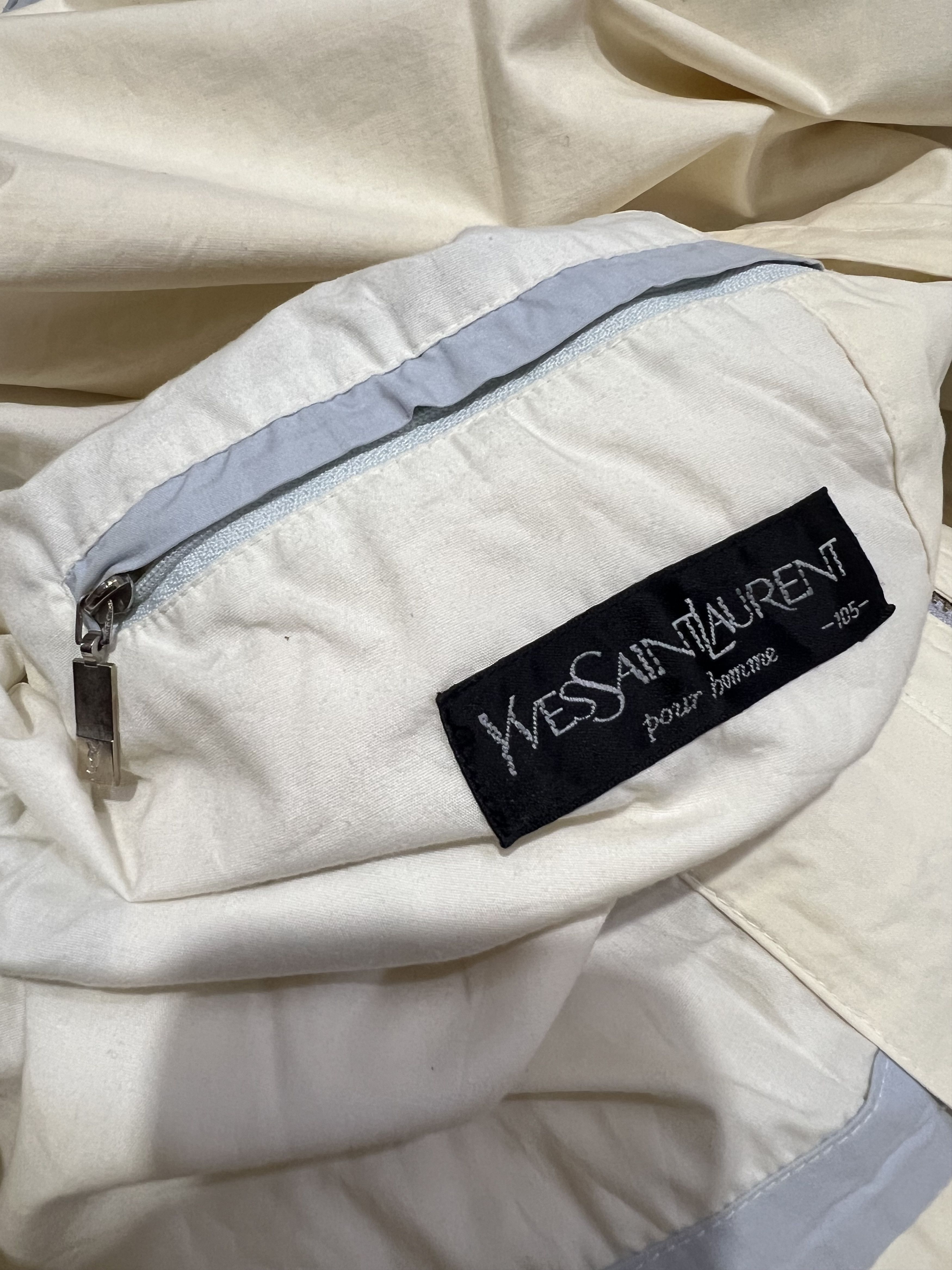 Saint Laurent Paris Vintage 90s Yves Saint Laurent Pour Homme Twotone Jacket Size US XL / EU 56 / 4 - 5 Thumbnail