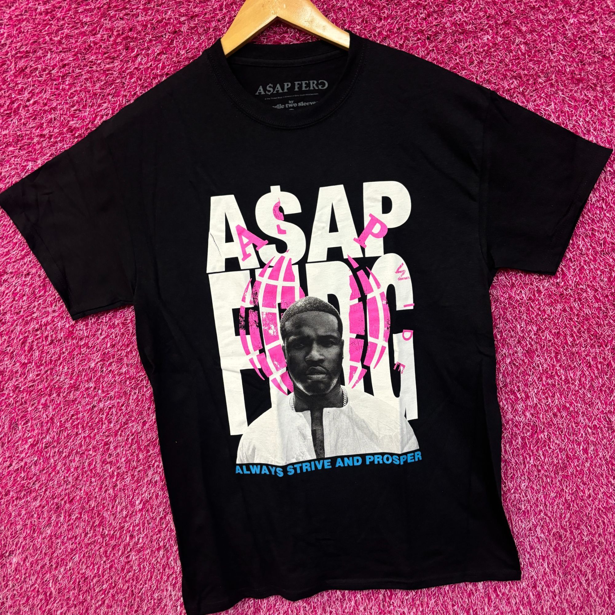 Band Tees Asap Ferg Always Strive and Prosper Hip Hop Tshirt size Med Size US M / EU 48-50 / 2 - 3 Thumbnail