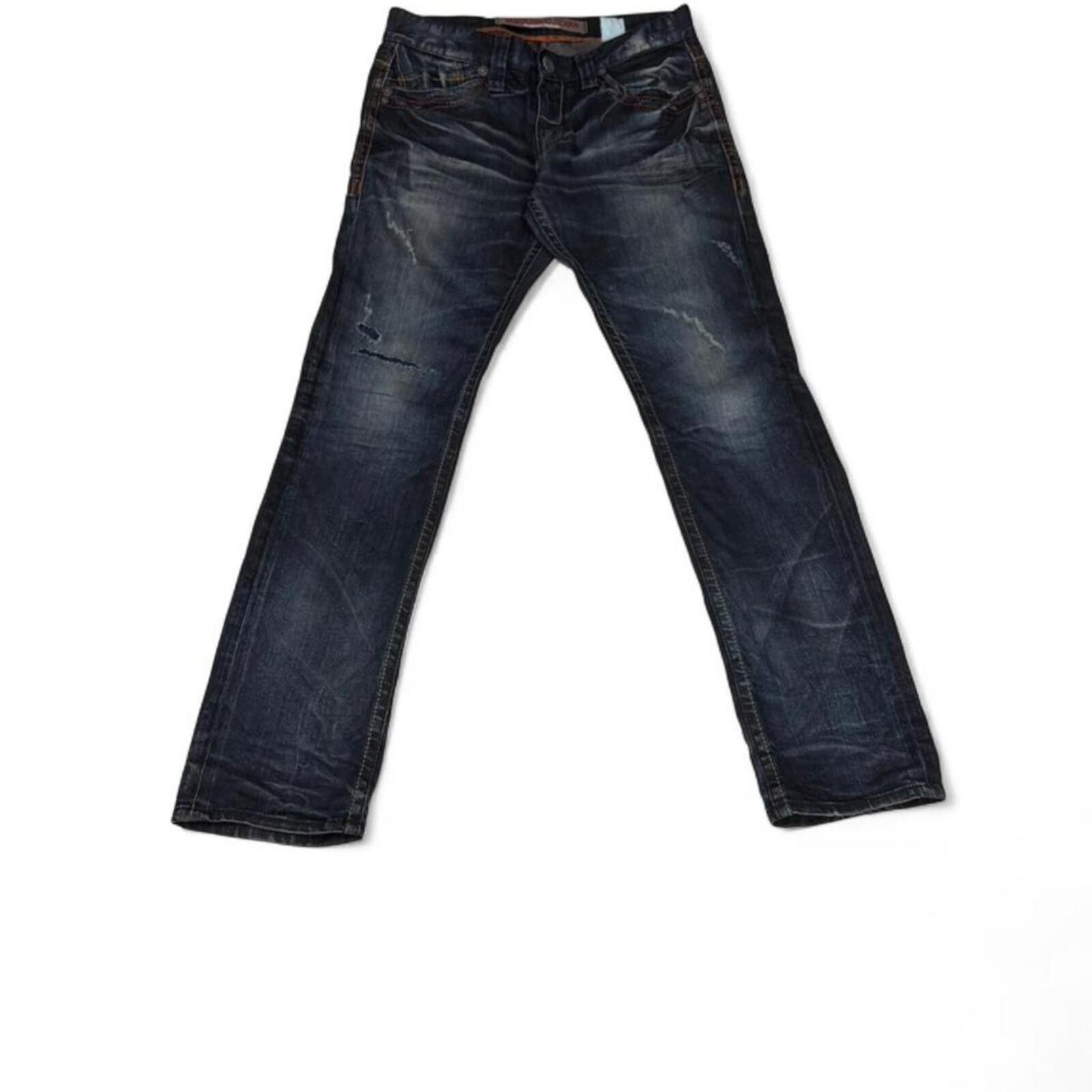 True Religion Vintage Buckaroo y2k ripped look relaxed fit denim jeans Size US 33 - 2 Thumbnail